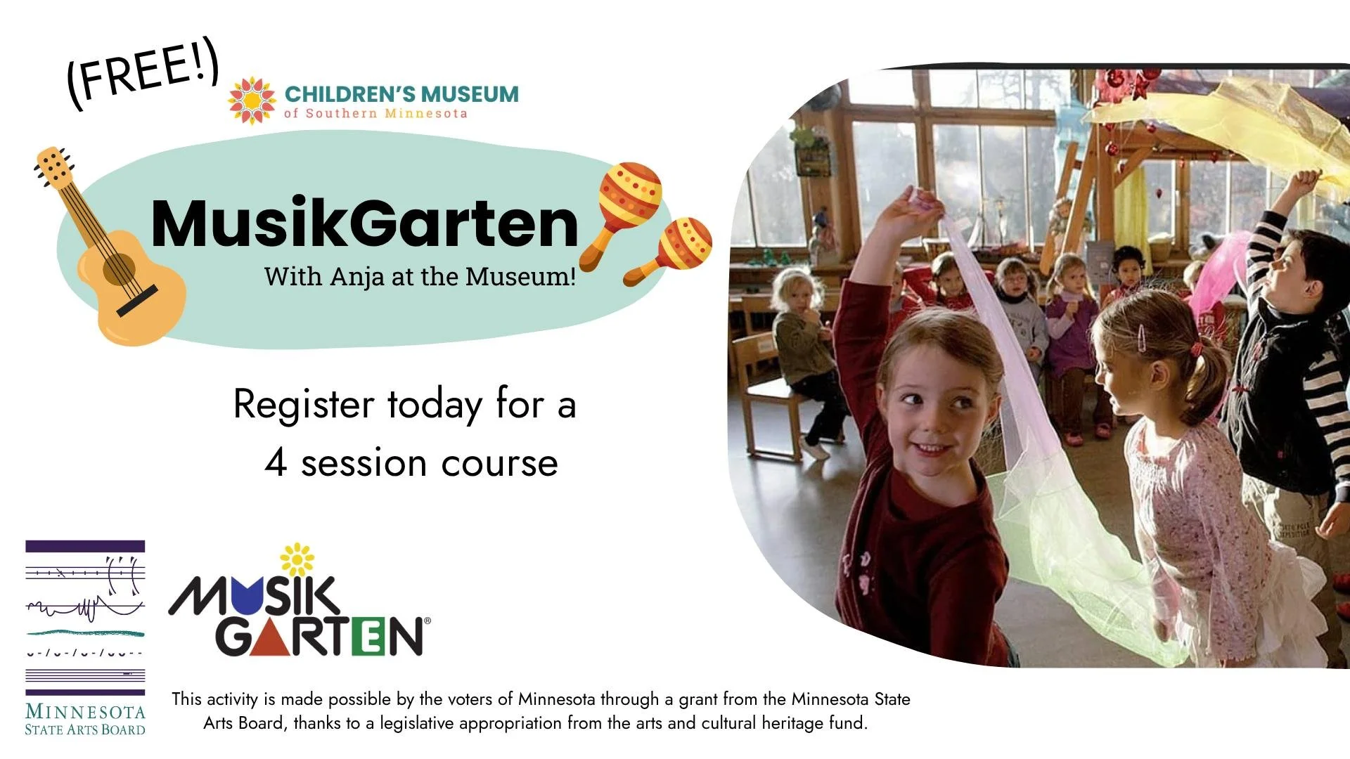 June Toddler Musikgarten with Anja at the Children's Museum