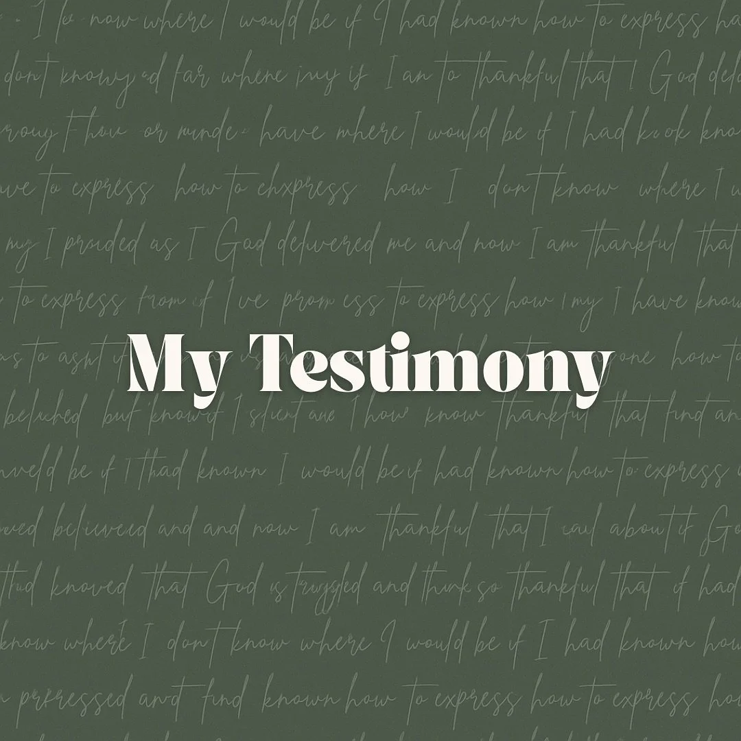 Last week,I shared my testimony with my pastor, his wife, and Mike.

But after I did I felt this strong, quiet pull. Like maybe this wasn&rsquo;t just meant for three people. Maybe it was meant for more eyes. Maybe it was the story I was supposed to 