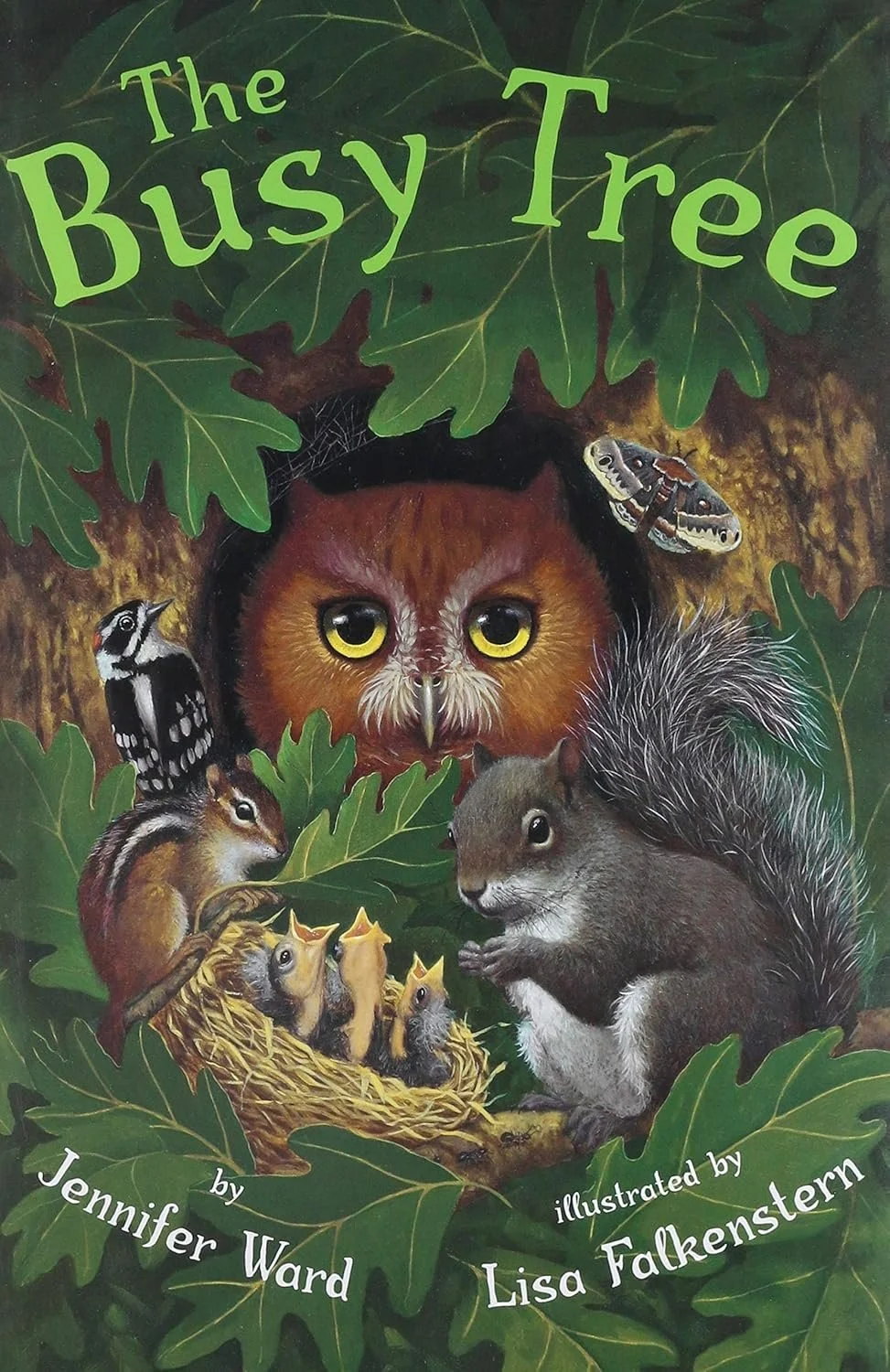 The Busy Tree invites young readers to discover all the life a single tree supports—from roots to branches to the creatures that call it home. Jennifer Ward’s lyrical text and vibrant illustrations celebrate the energy, beauty, and interconnectedness