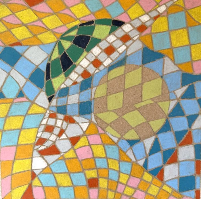 Imagine, Slow and Steady, Keep it Simple, Wave 
8”x8”
Neo Color on chipboard
2026
