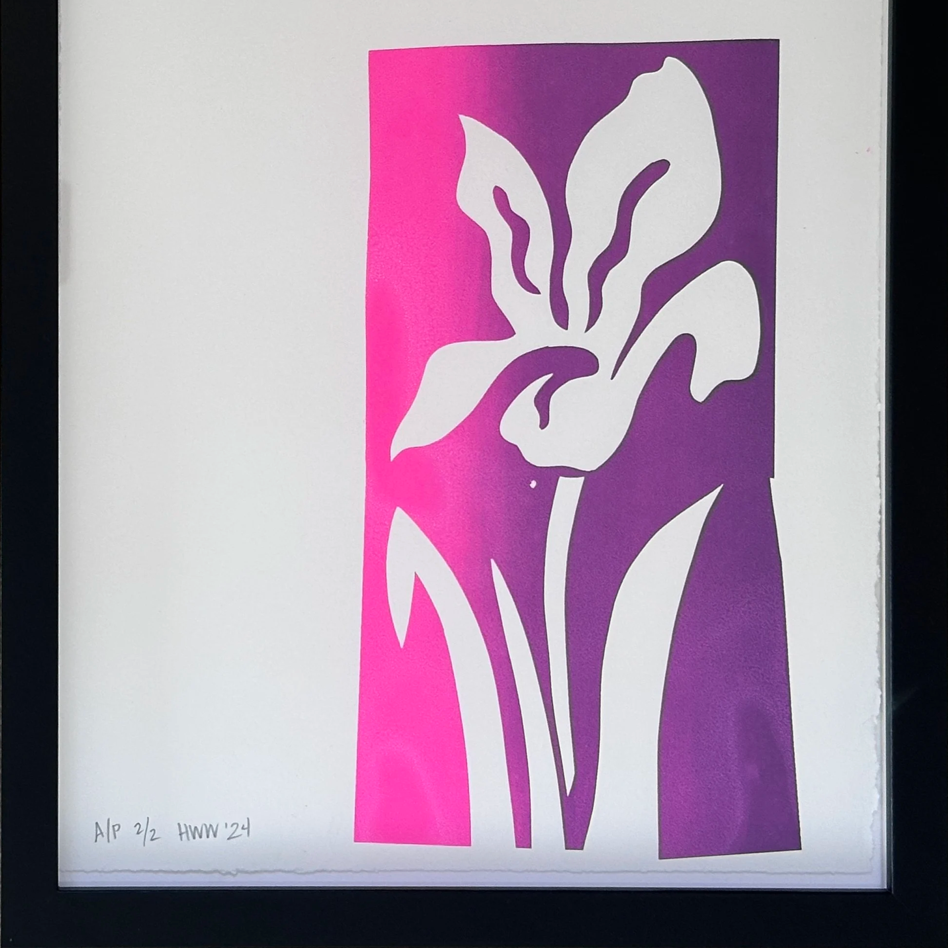 Iris Screen Print