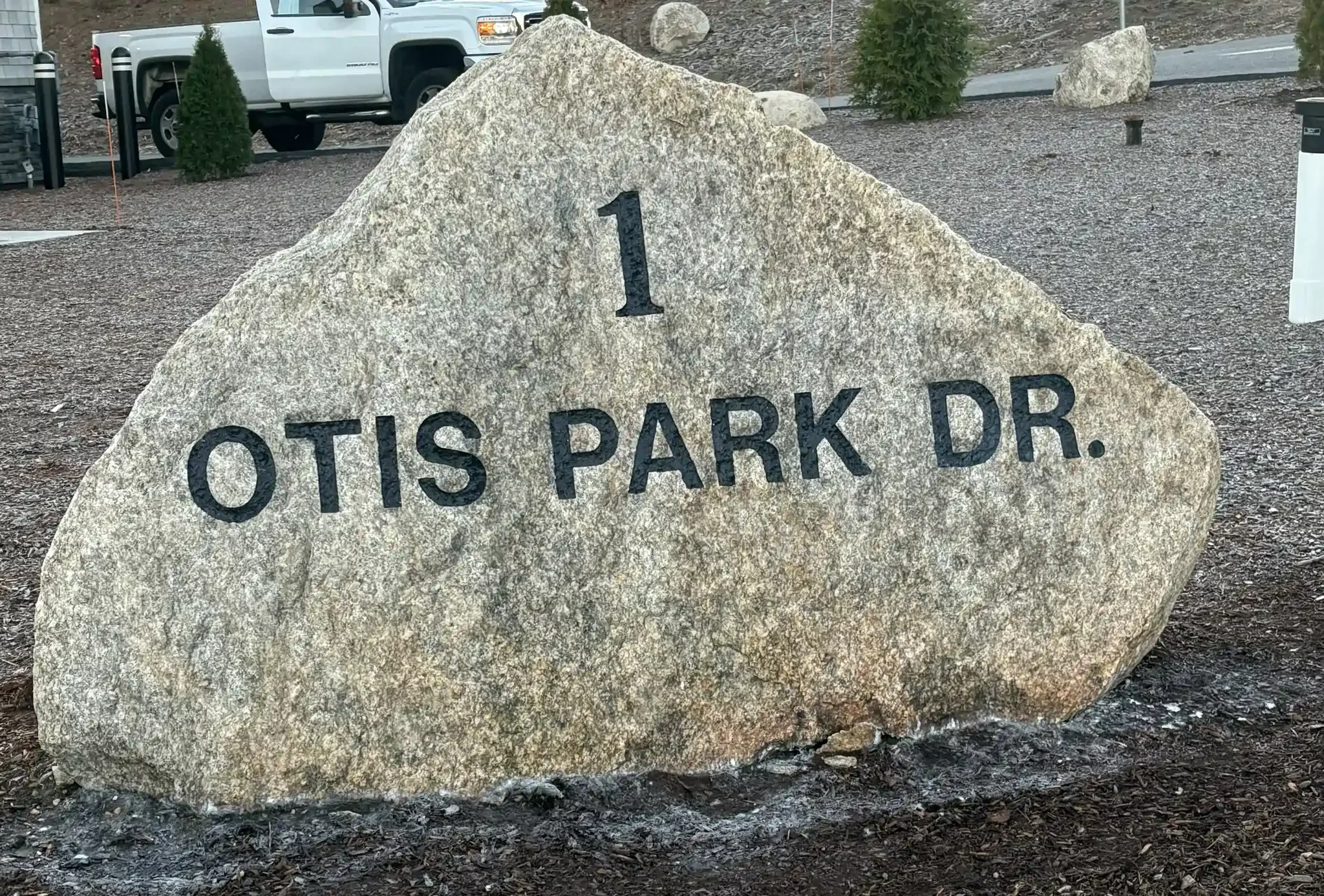 Large address rock..