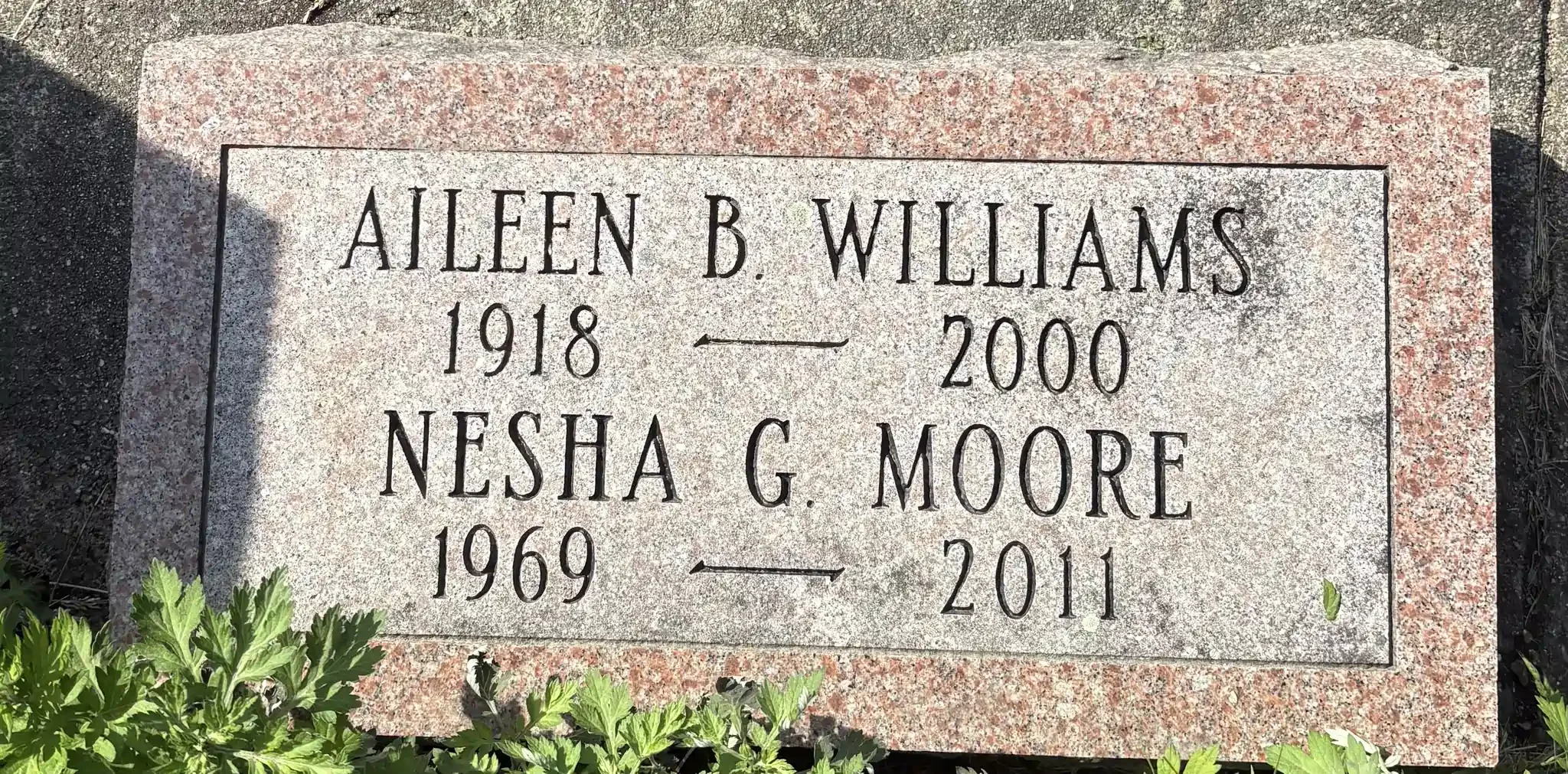 Gravestone for a couple.
