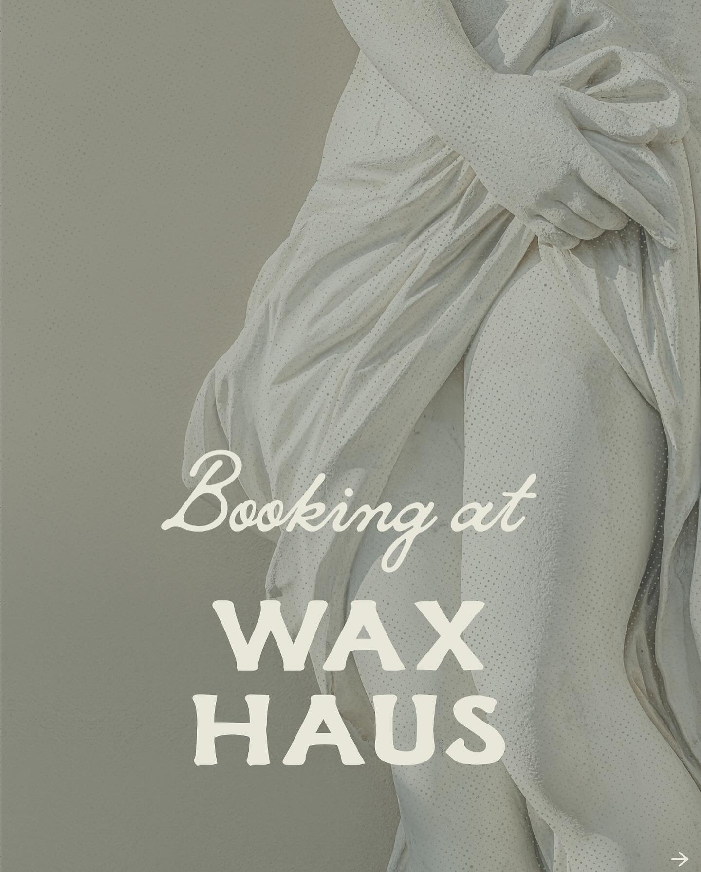 For the time being, please call or text to book at Wax Haus!! While we get all of you beautiful people transfered to our online booking system, you can call our Haus Phone, Text Hayley or Text Jessie to book your next appointment. We'll shout from th