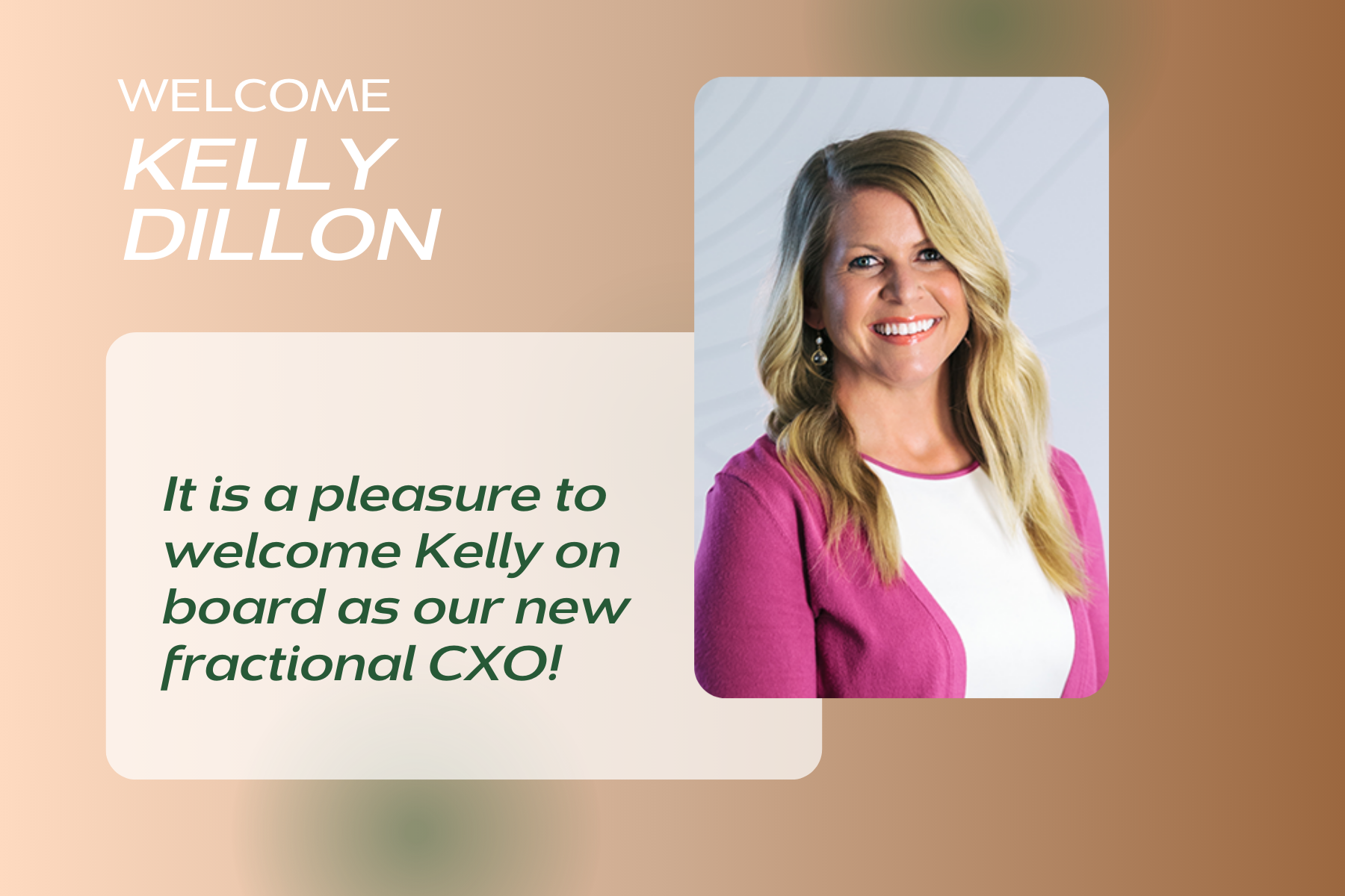 Announcing Kelly Dillon, TransformCXO’s Newest Fractional CXO
