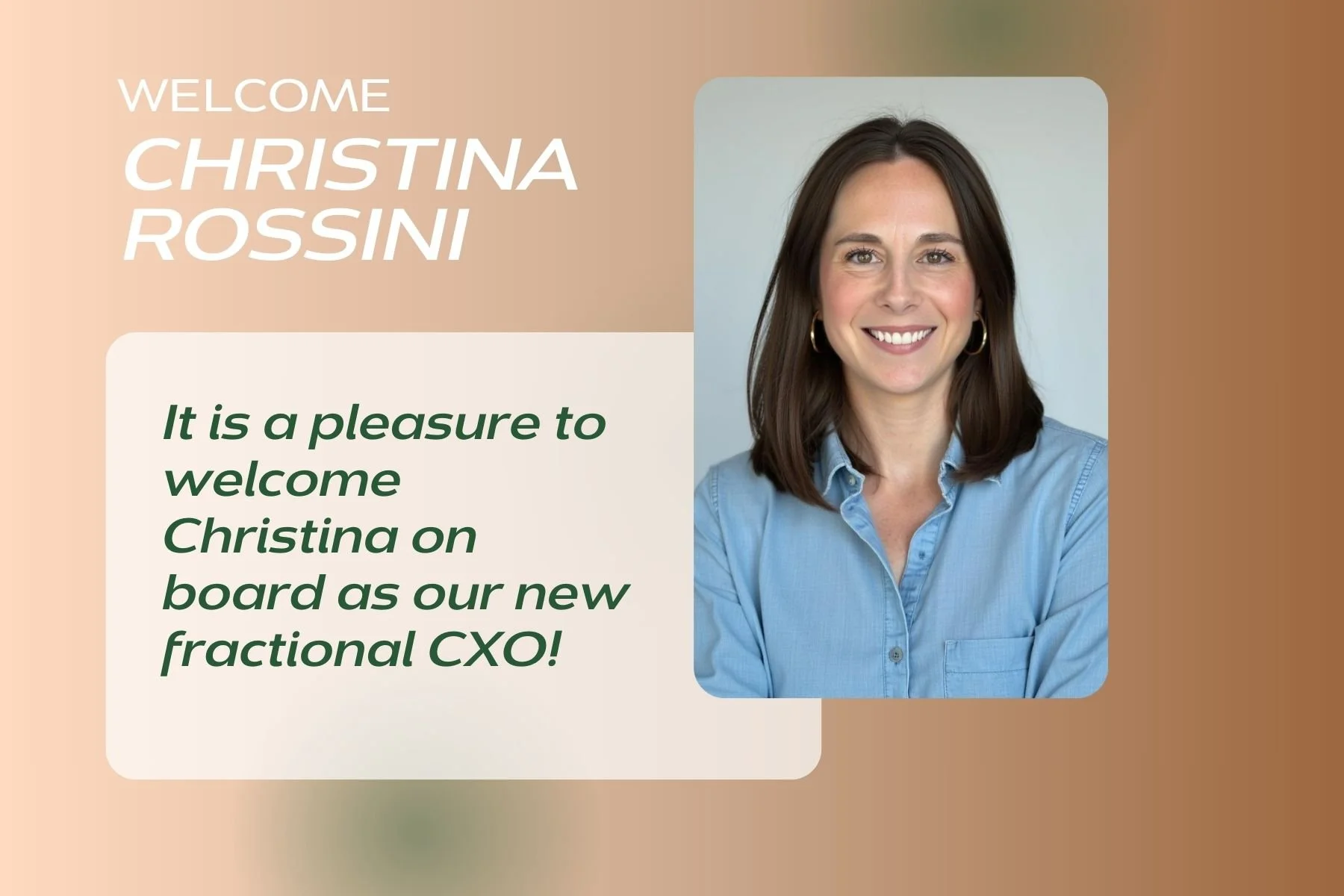 Welcoming Christina Rossini to TransformCXO