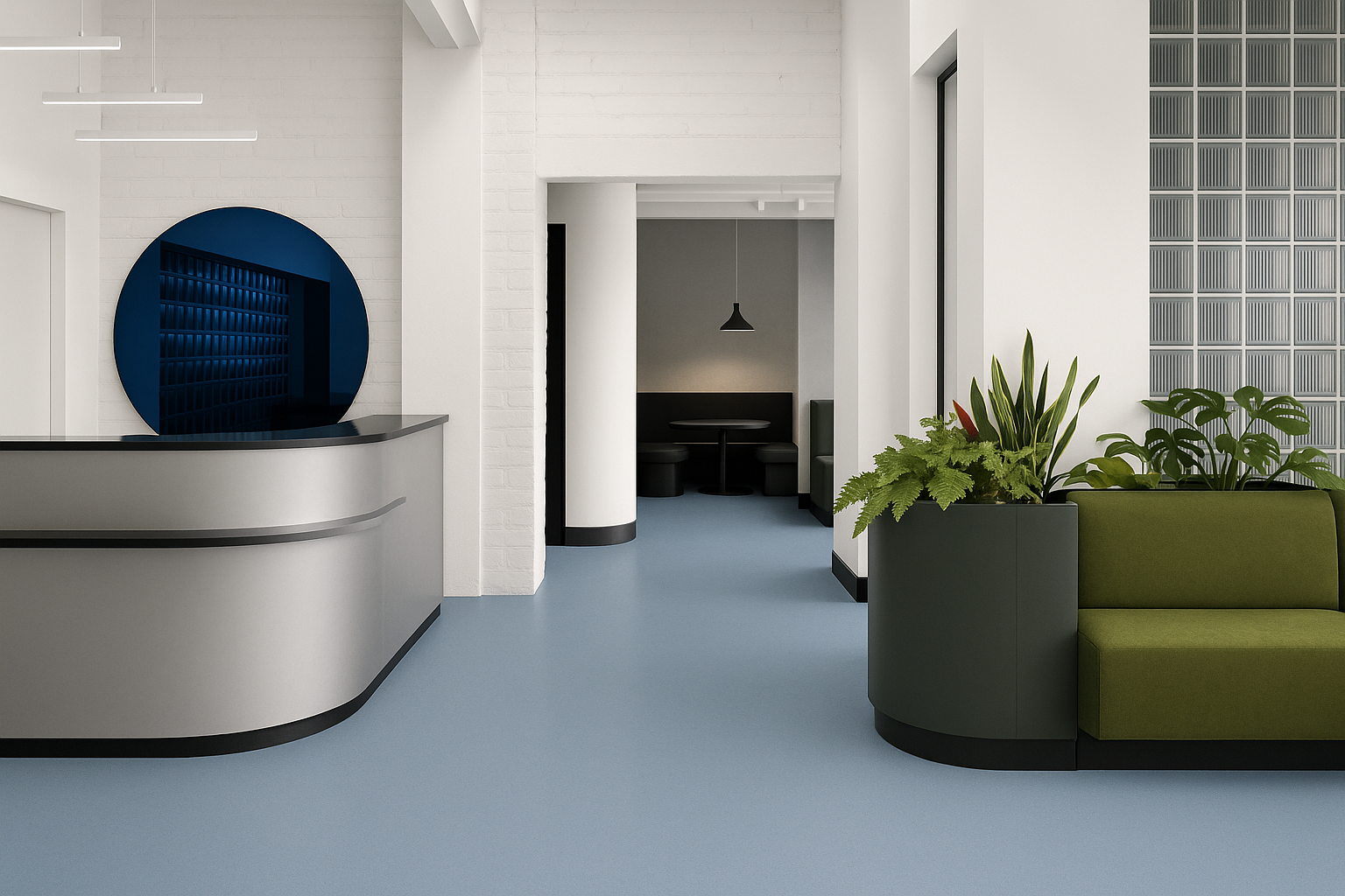 VØRK Utzon piso vinílico homogéneo antibacteriano y antiestático para hospitales | VØRK (Gerflor Tarkett Polyflor)