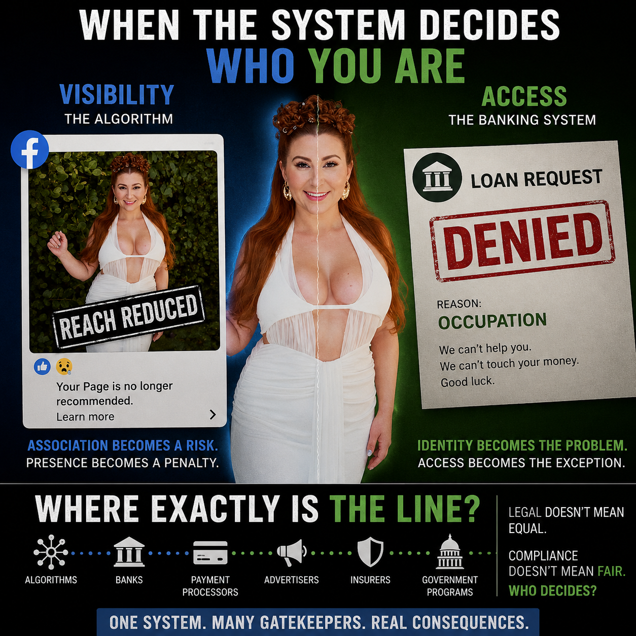 First the algorithm decides you should not be seen. Then the bank decides your money should not be treated the same.