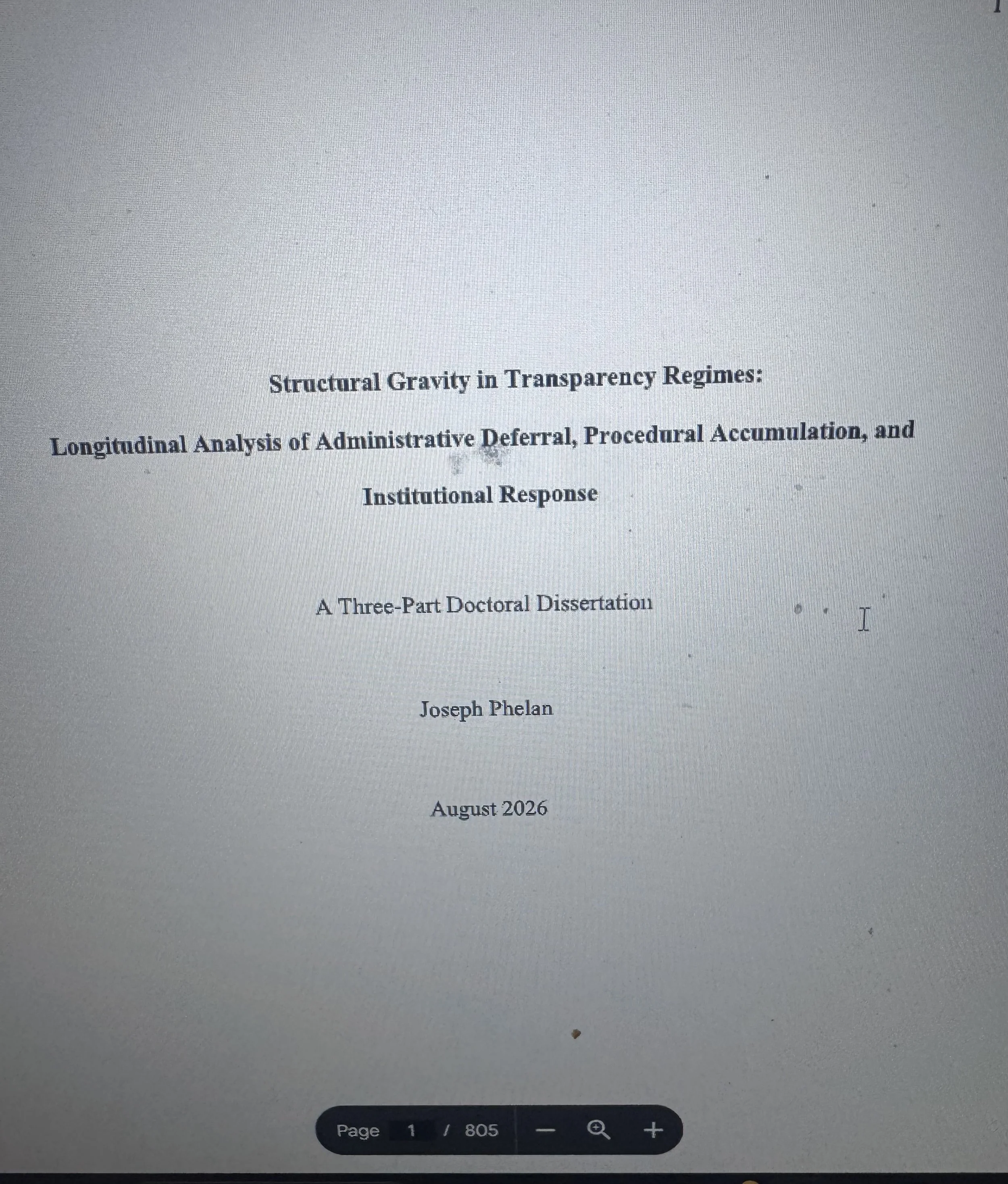 805 pages and years of work 