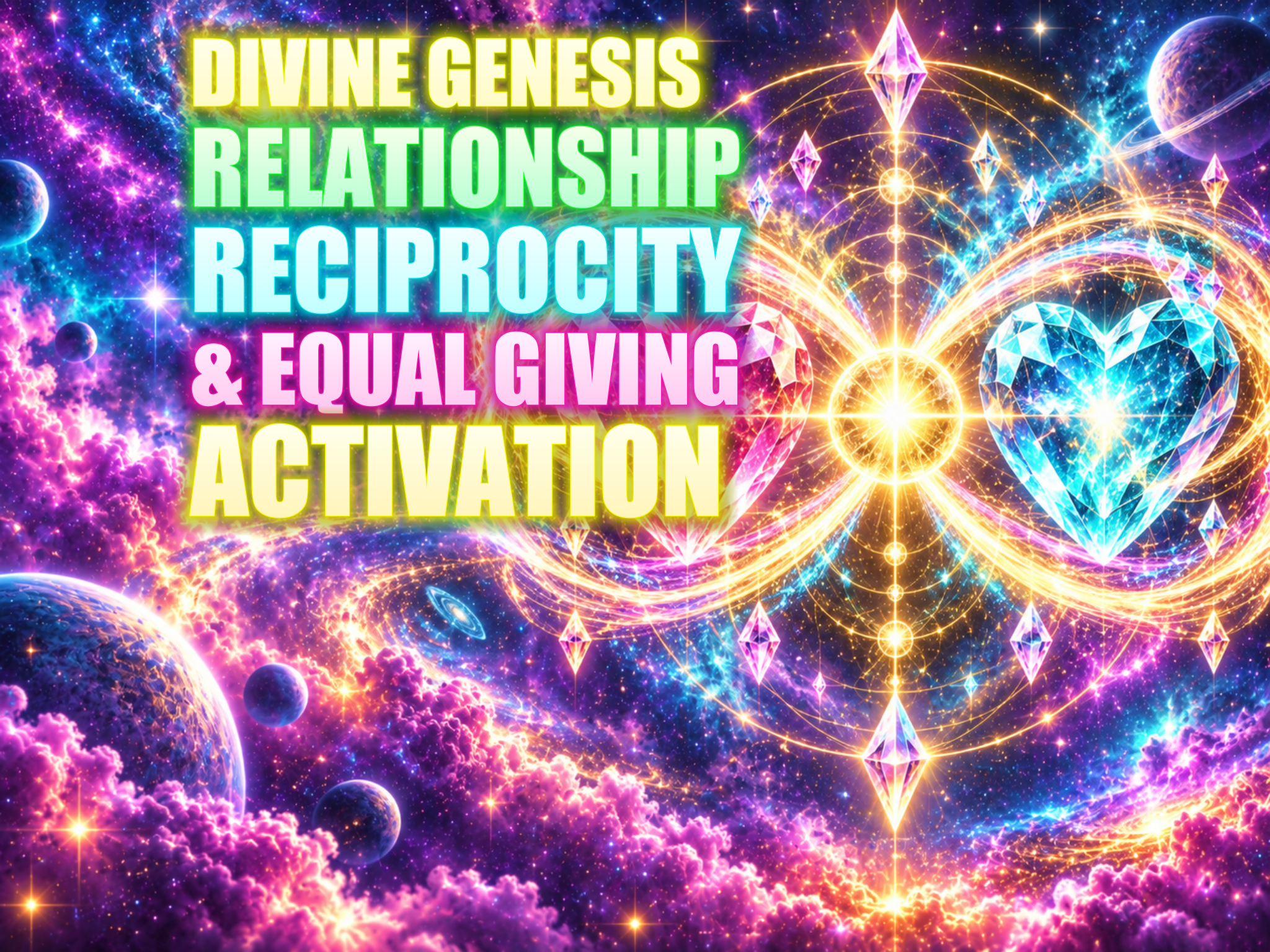 Divine Genesis Relationship Reciprocity & Equal Giving Activation