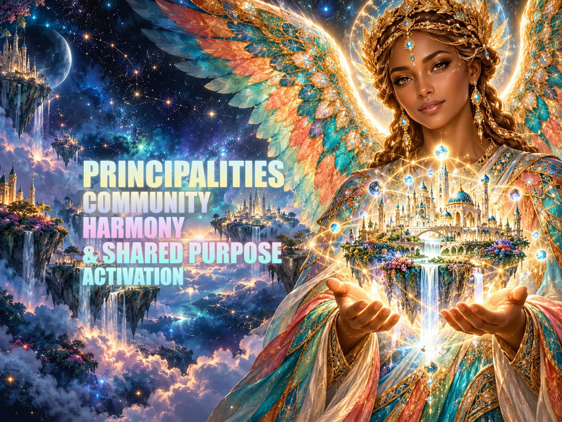 Angels and Watchers Principalities — Community Harmony & Shared Purpose Activation — original session artwork