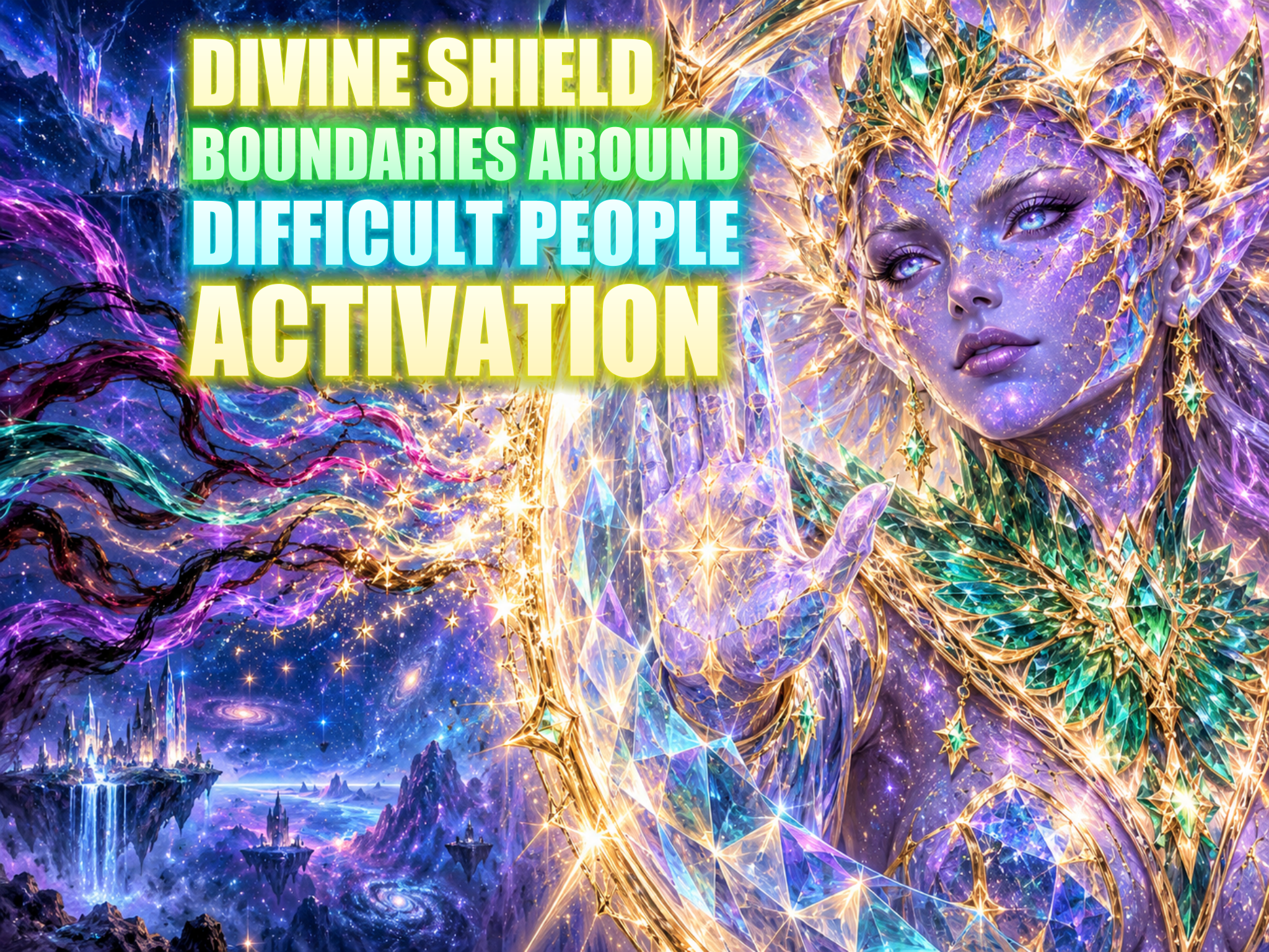 Divine Shield Boundaries Around Difficult People Activation