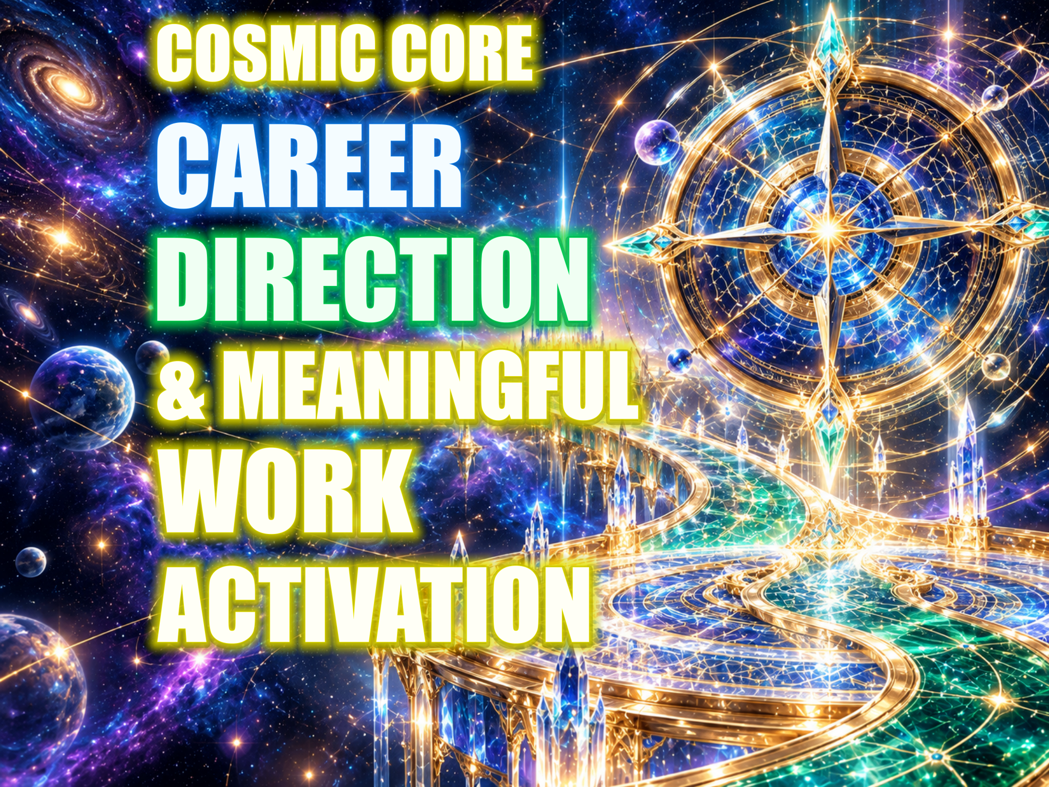 Cosmic Core Career Direction & Meaningful Work Activation — original session artwork
