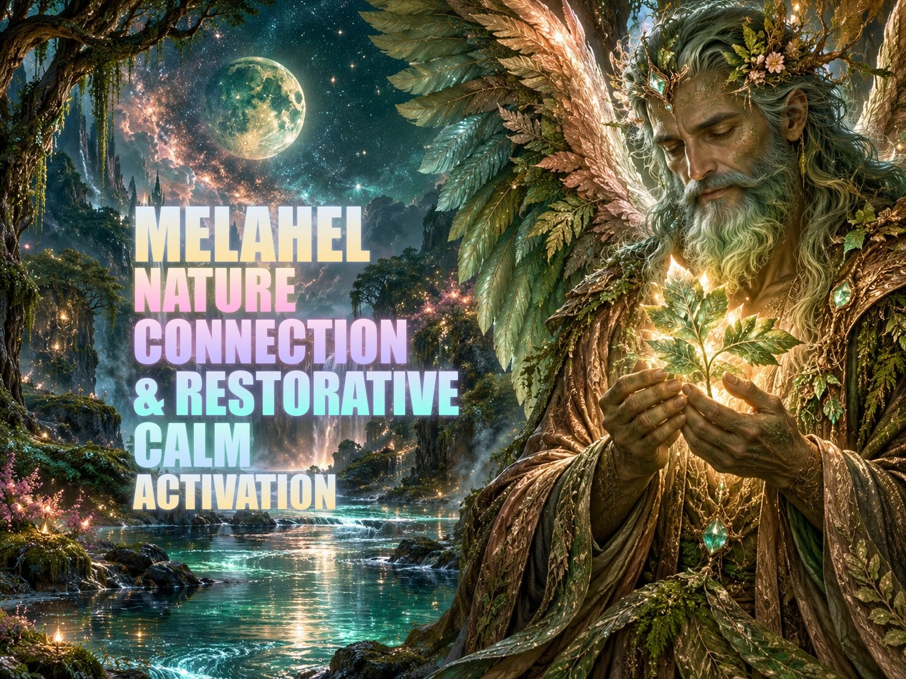 Angels and Watchers Melahel — Nature Connection & Restorative Calm Activation — original session artwork