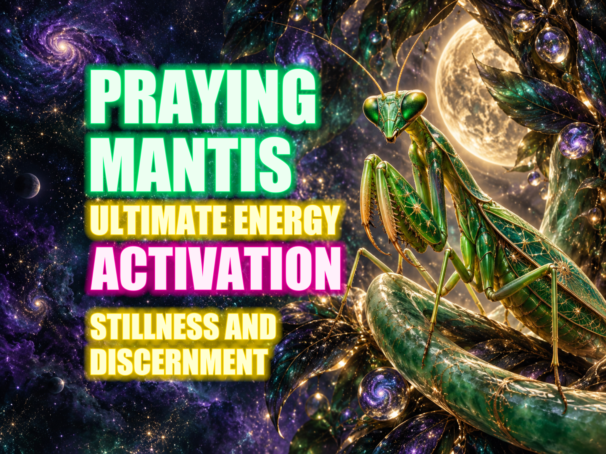 Praying Mantis Ultimate Energy Activation — Stillness and Discernment
