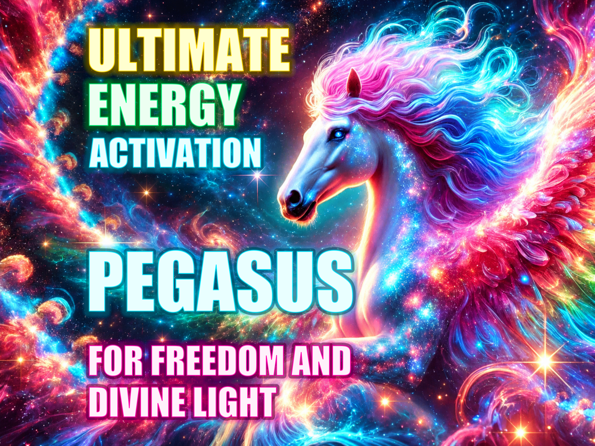 Animal Ultimate Energy Pegasus Ultimate Energy Activation for Freedom and Divine Light — original session artwork