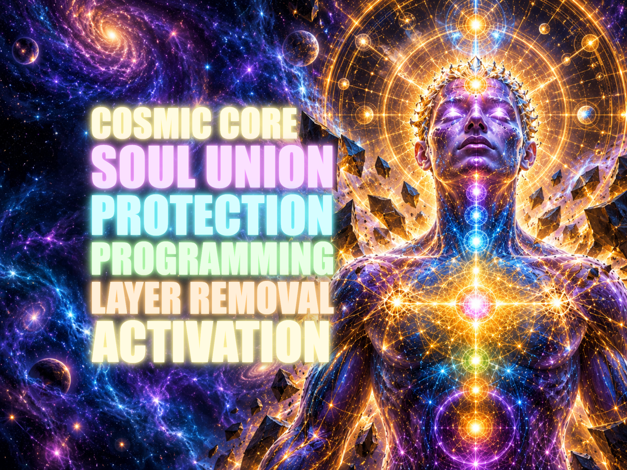 Cosmic Core Soul Union Protection & Programming Layer Removal Activation