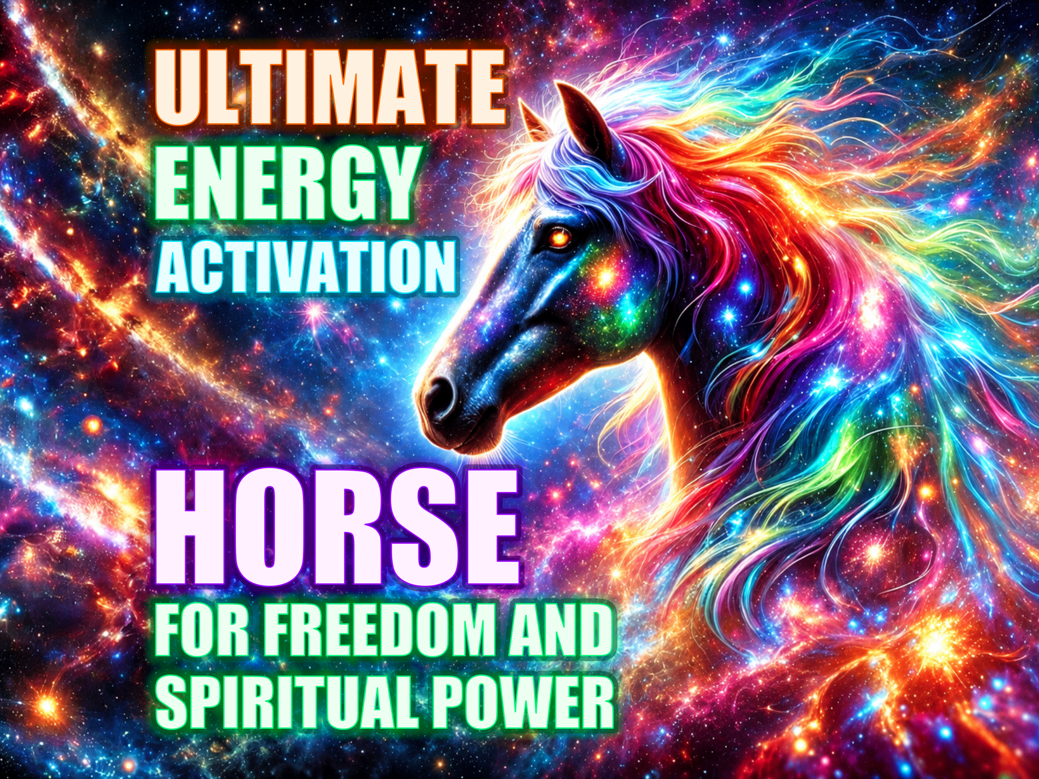 Horse Ultimate Energy Activation for Freedom and Spiritual Power