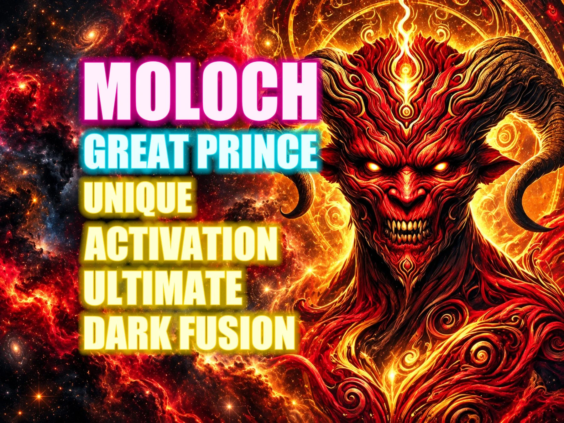 Moloch Great Prince Unique Activation Ultimate Dark Fusion — Realms & Mythical Beings session artwork