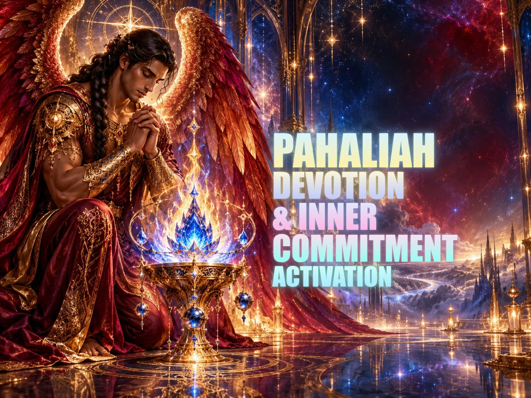 Angels and Watchers Pahaliah — Devotion & Inner Commitment Activation — original session artwork