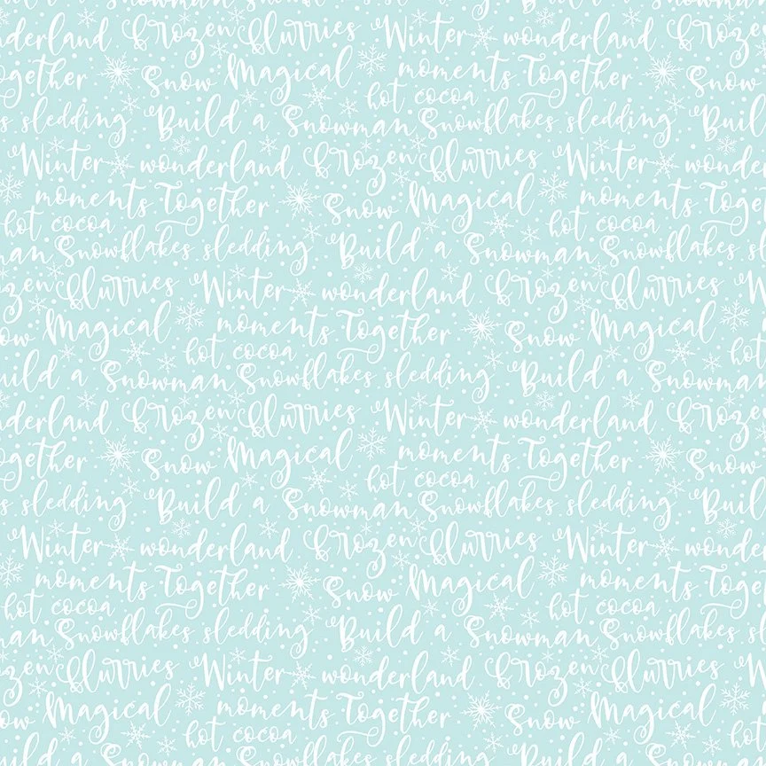 Aqua- WinterWords- WinterMagic- c16363
