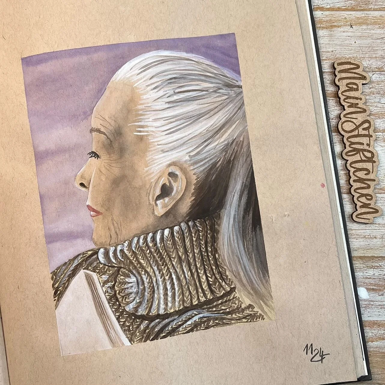 ✨️ PORTRAIT-COLLAB: 1 Motiv/Thema &amp; 10 K&uuml;nstler*innen ✨️

F&uuml;r unsere neue Collab haben wir uns in Portraitgruppe 5 der @artcollabfamily der folgenden Herausforderung gestellt: chic in Strick!

Jede K&uuml;nstler*in durfte das Thema frei