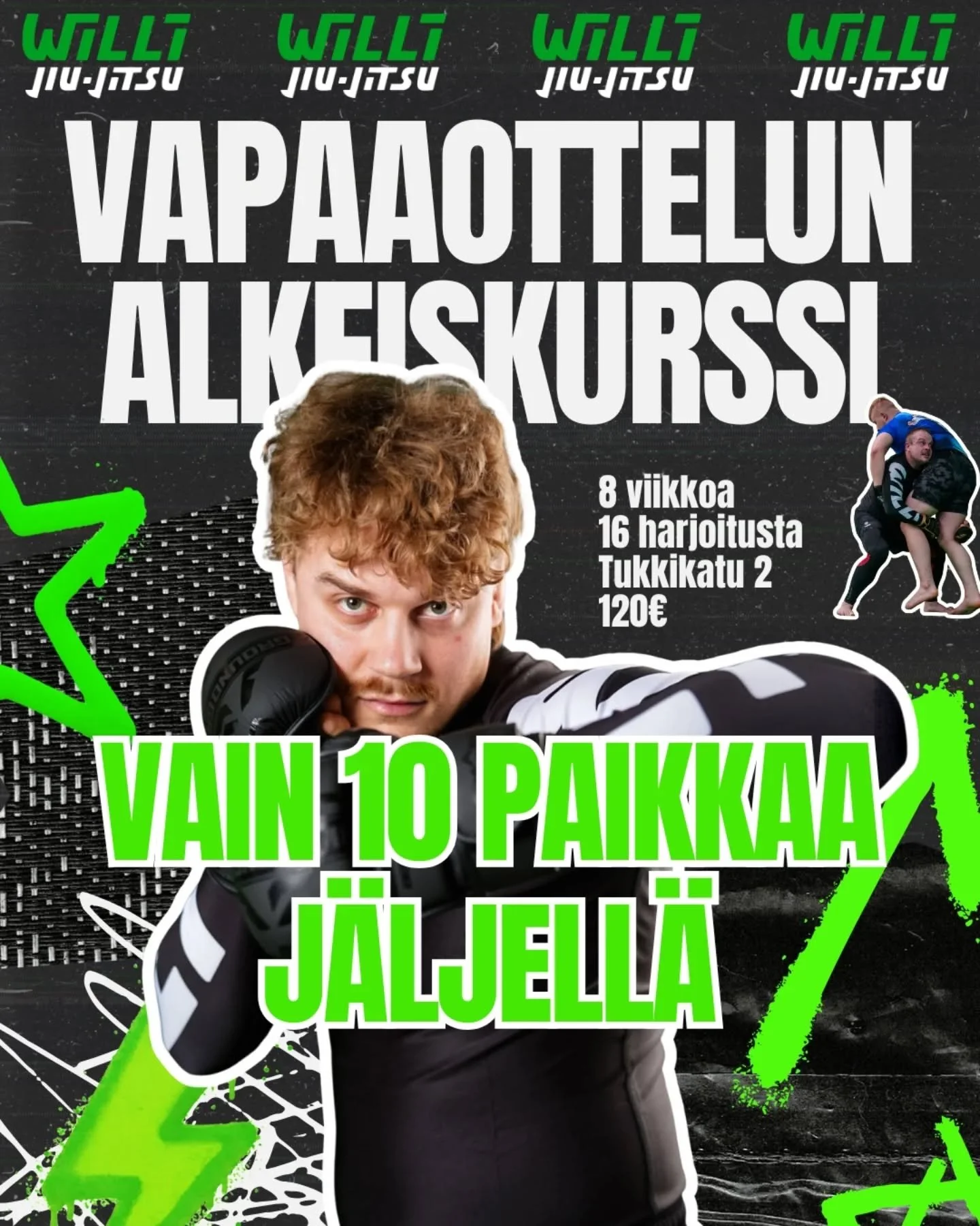 Vain 10 paikkaa j&auml;ljell&auml;🫣 Varaa paikkasi on viel&auml;, kun niit&auml; on👊🏼 Voit ilmottautua nettisivujen kautta ja l&ouml;yd&auml;t linkin biosta

06.01.2026
Tistaina ja torstaina klo 19.30-20.30 8 viikkoa
16 ohjattua harjoitusta 
120&e