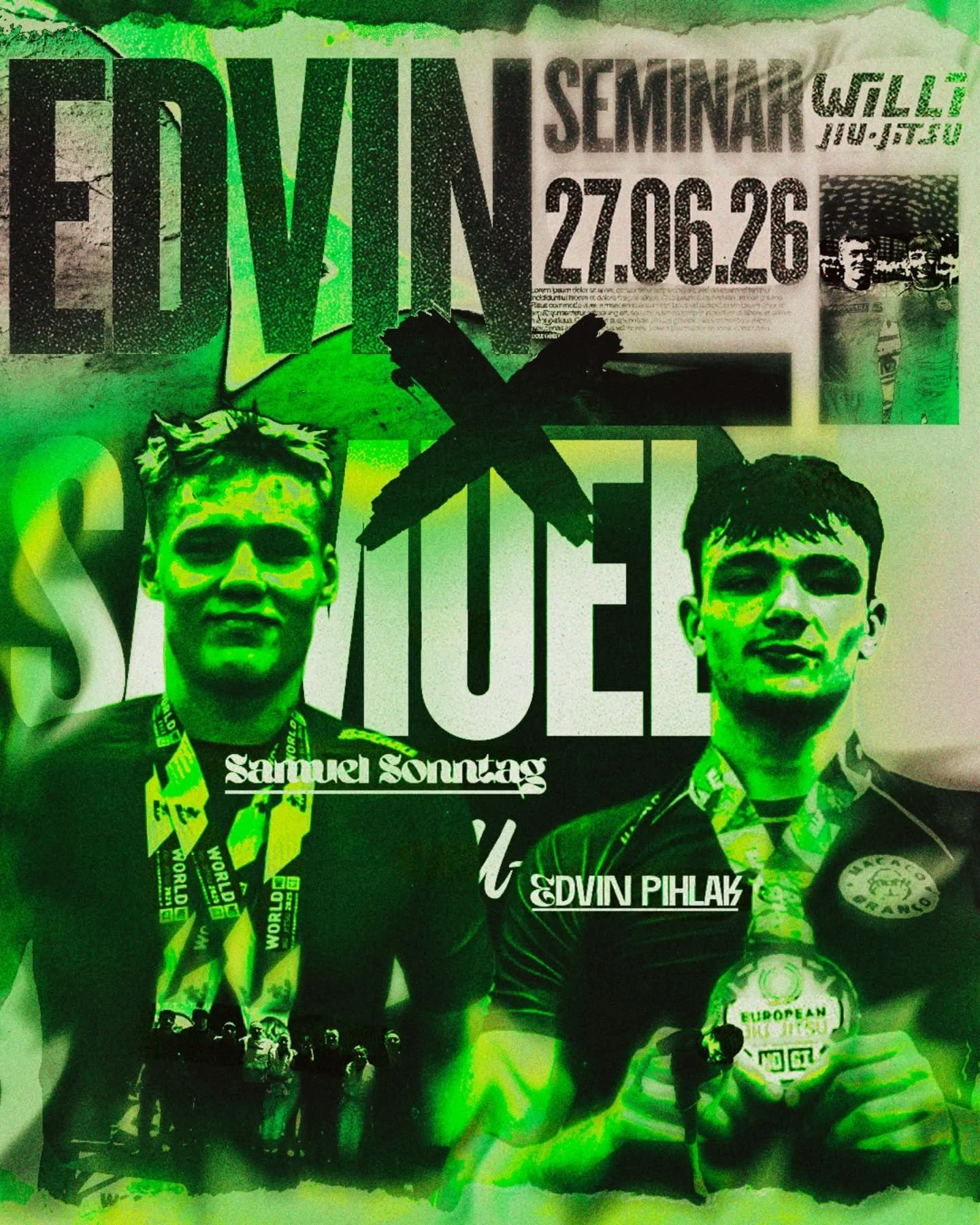 Edvin X Samuel seminaari 27.06🤜🏻🤛🏻

Aika: 12.00-13.30 Samuel @samuel.sonntag
14.00-15.30 Edvin @edvinjj
15.30-16.00 Sparrit

Paikka: Tukkikatu 2
Hinta: 1x reeni 20&euro;. 2x reeni&auml; 30&euro;

Ilmottautumiset MAAT sovelluksesta. Vierailijat vo