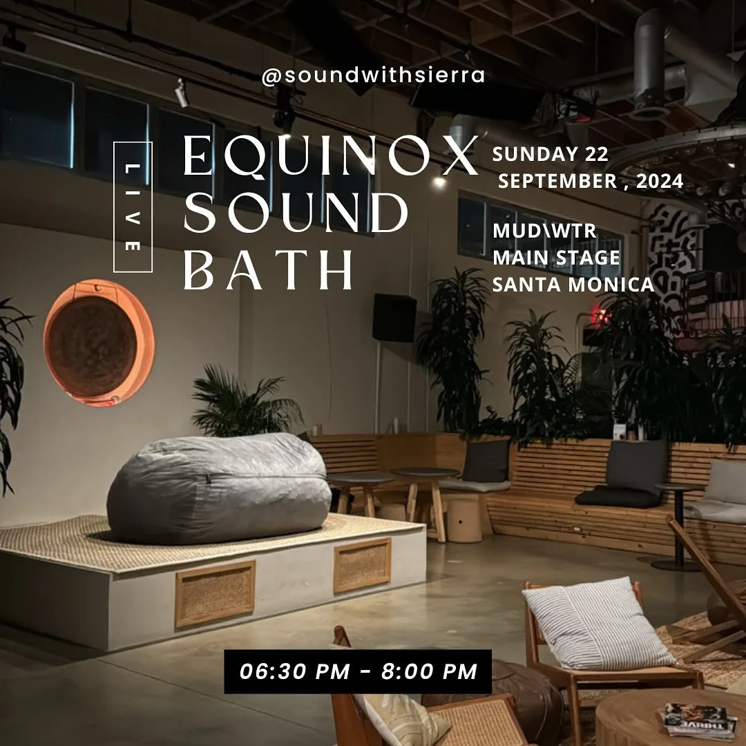 Join me next Sunday evening as we celebrate the Autumn Equinox with a restorative sound bath! 🍂

As the Sun moves into Libra, it&rsquo;s the perfect time to find balance in your life and prioritize self care. Through the calming tones of crystal sin