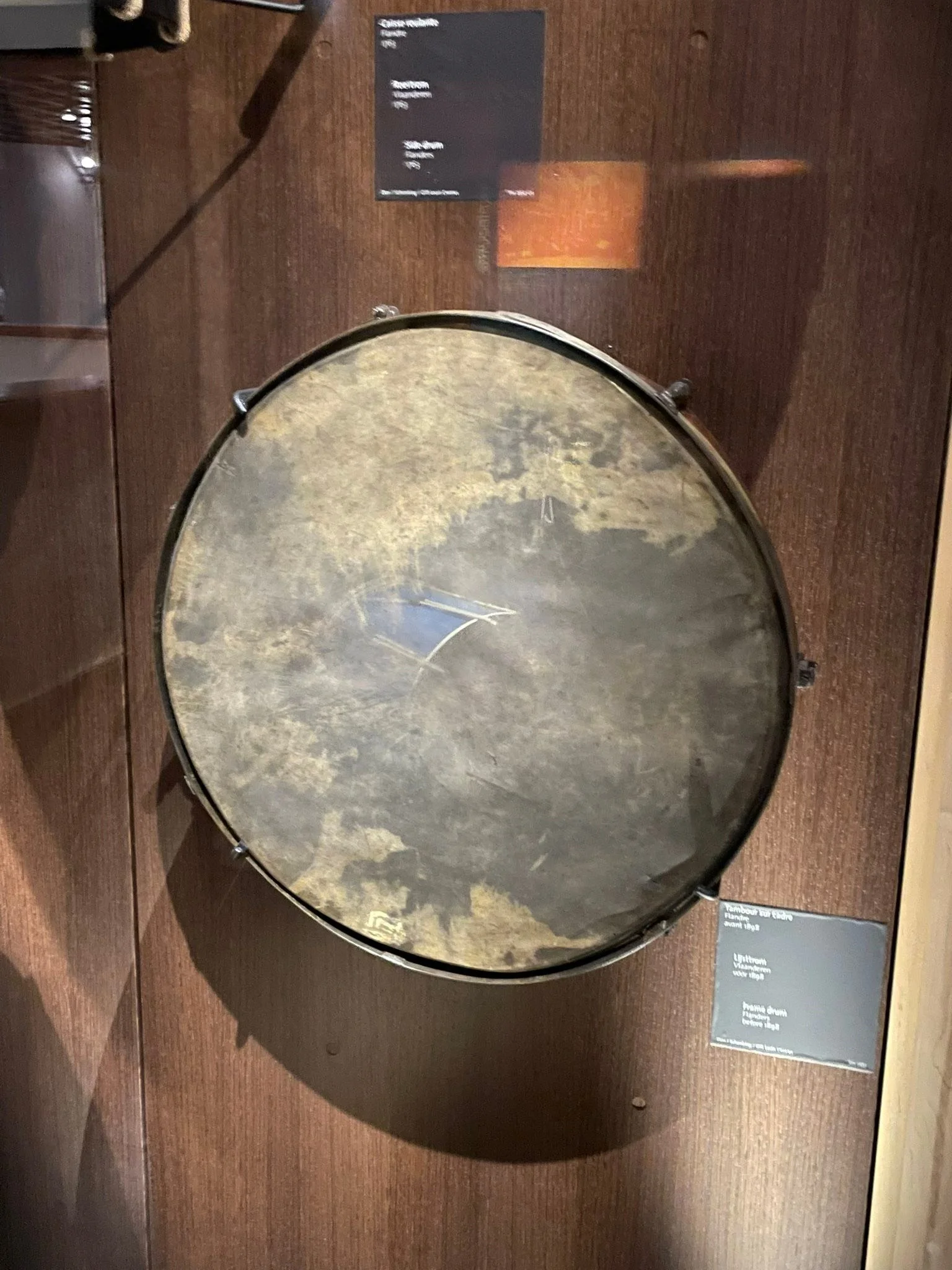 I went to the wild and wonderful Instrument Museum, in windy Brussels, this afternoon.

Wow, human creativity knows no bounds!

Here&rsquo;s a few, from different centuries, frame drums and one frame drum contraption.

Maybe I&rsquo;ll do another pos