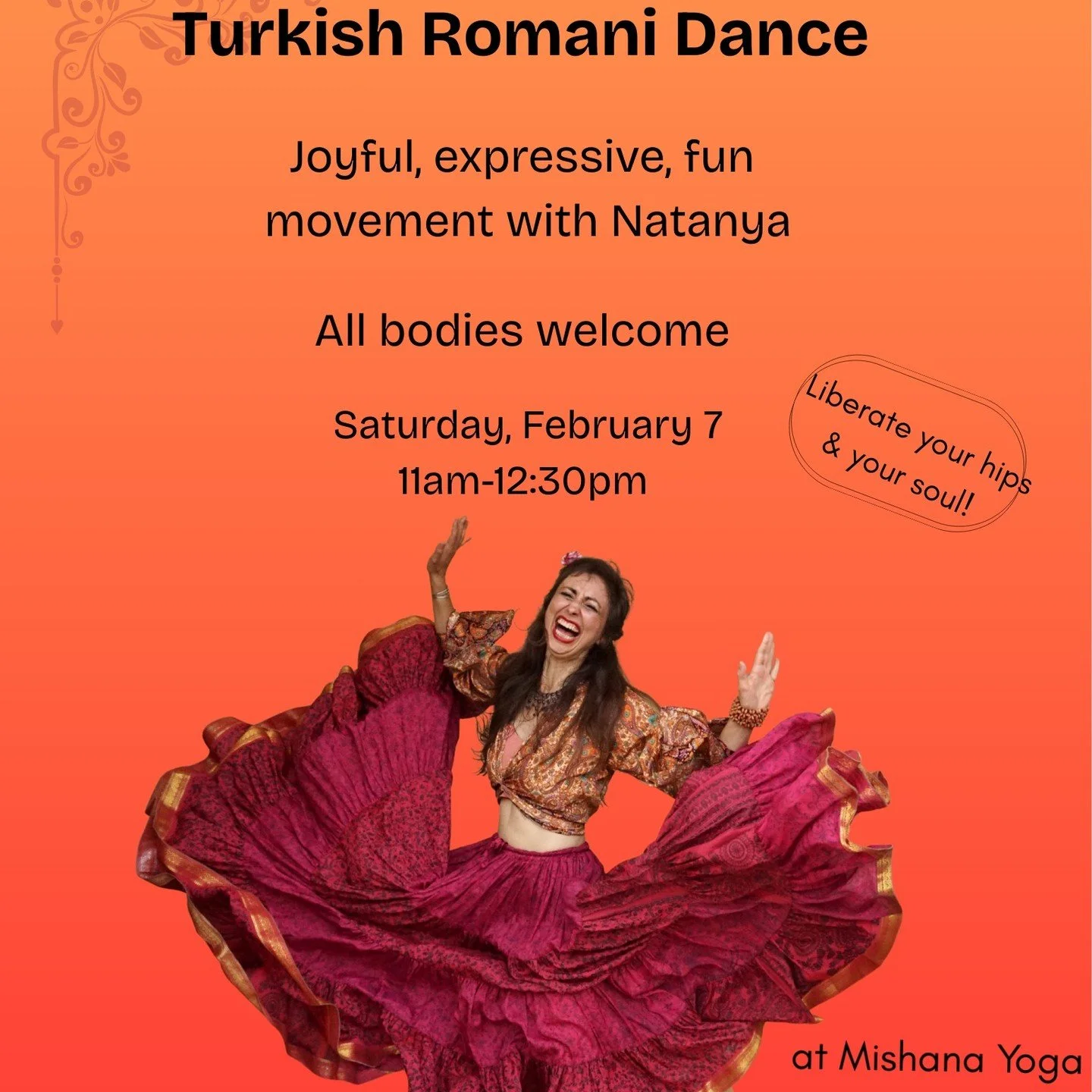 Do you need more joy in your life? In a time that feels dark, Roma dance has a deep wisdom to alchemize suffering into joy. Learn this unique Turkish Roma dance, called Roman Havası.

Sassy, spunky, and expressive, this dance will liberate your soul 