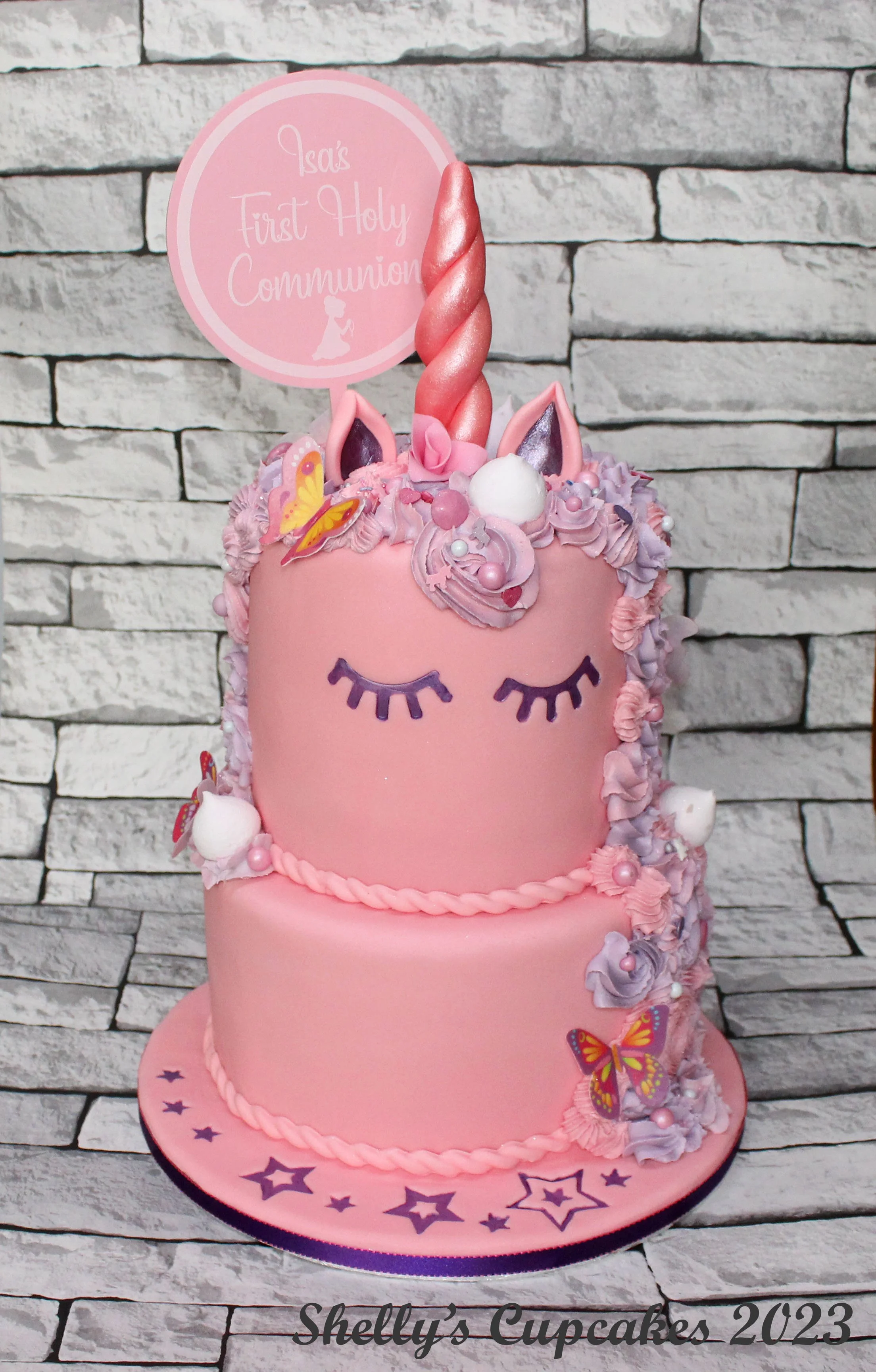 Two Tier Pink Unicorn
