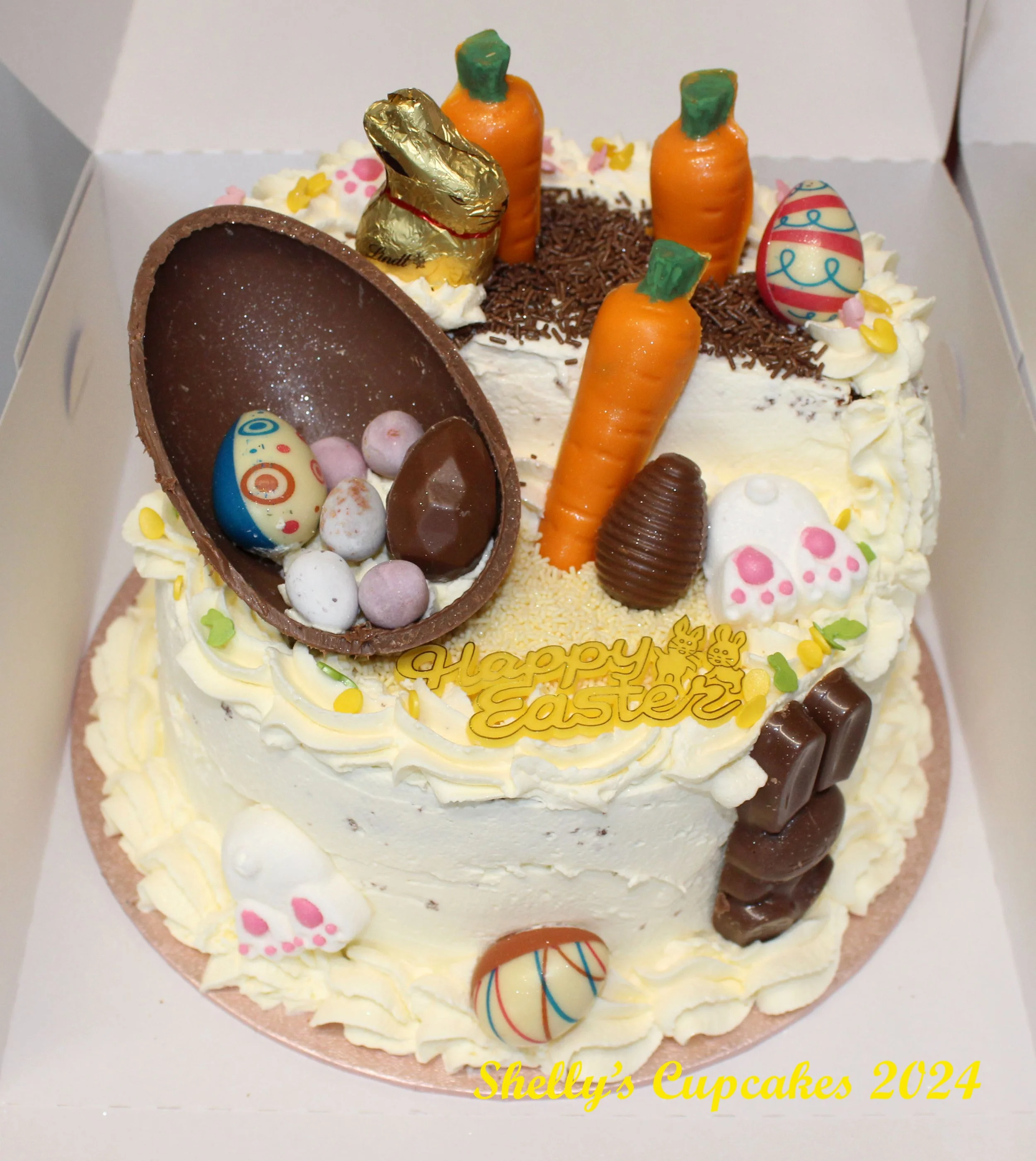 Fresh Cream Easter Sponge Cake