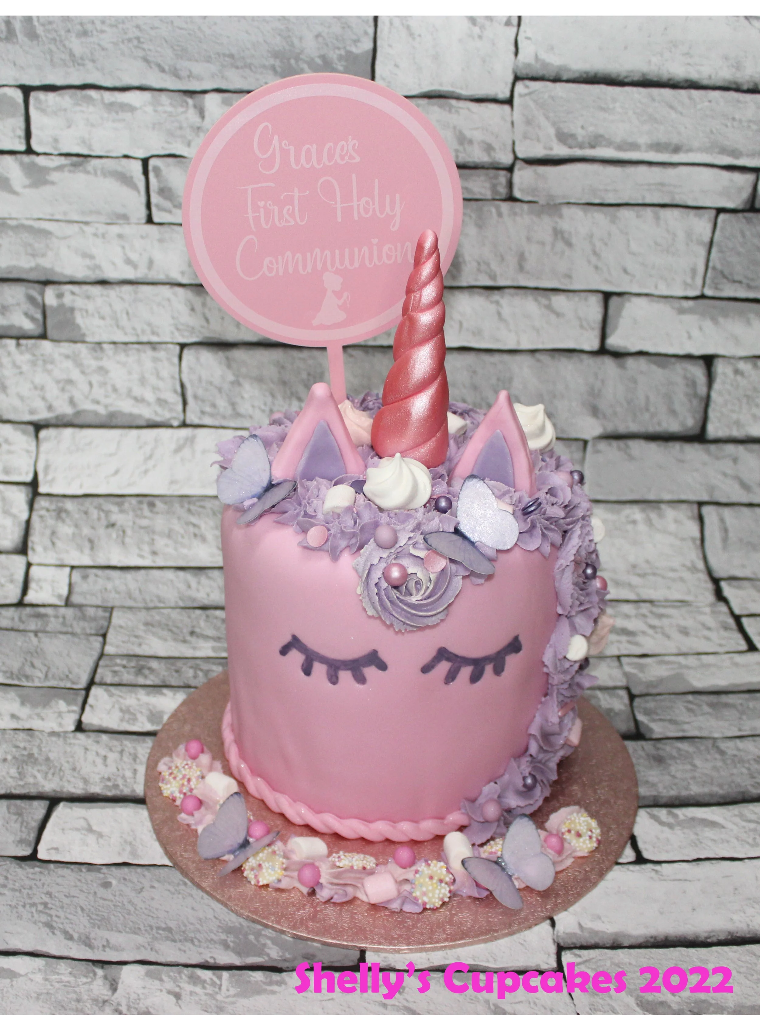 Pink Fondant Unicorn