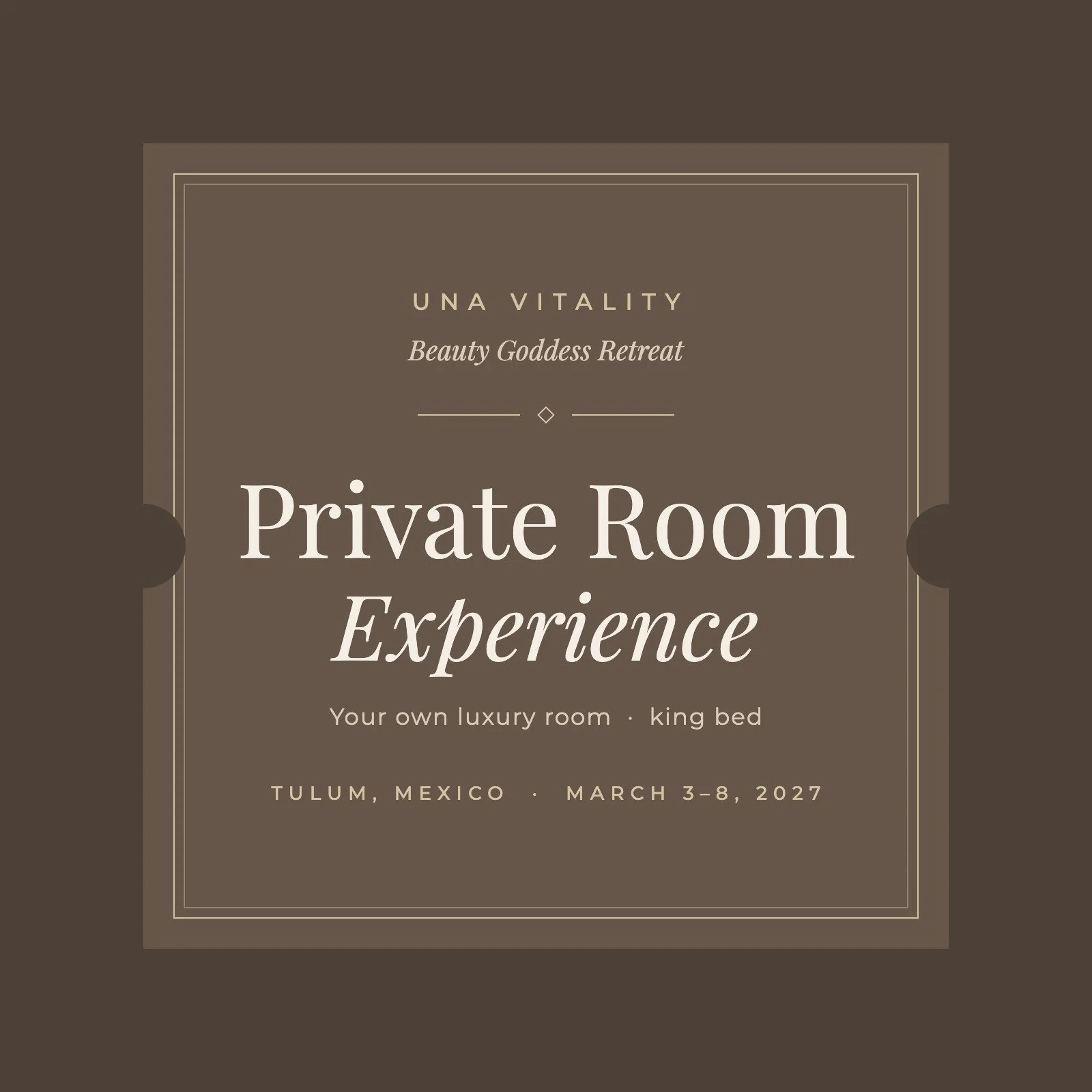 Private Room Experience