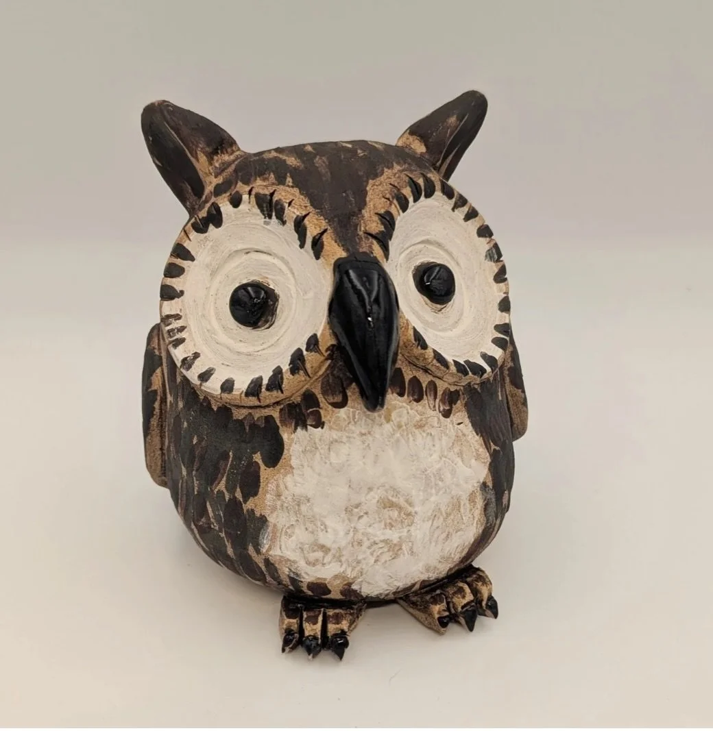 🦉 Wise Owl Sculpture Workshop &ndash; Sat 29th Nov, 2pm&ndash;5pm 🦉

Have you ever dreamed of bringing your very own wise old owl to life &mdash; in clay? Now&rsquo;s your chance! Join us at Brookside Art Shed for a relaxing, hands-on afternoon of 