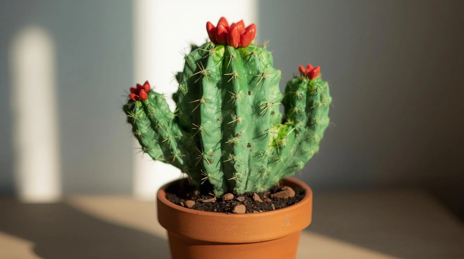 23rd May- Funky clay cacti!