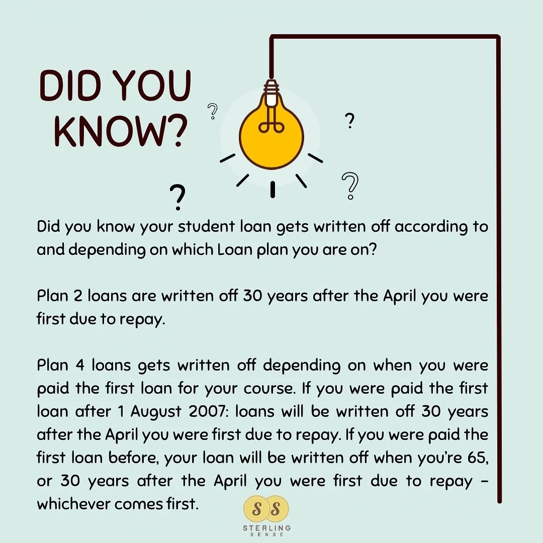 Let&rsquo;s get the facts straight on student loan repayments 🤝

Find out about when your student loan gets written off depending on your loan plan!

Leave us any questions below 👇