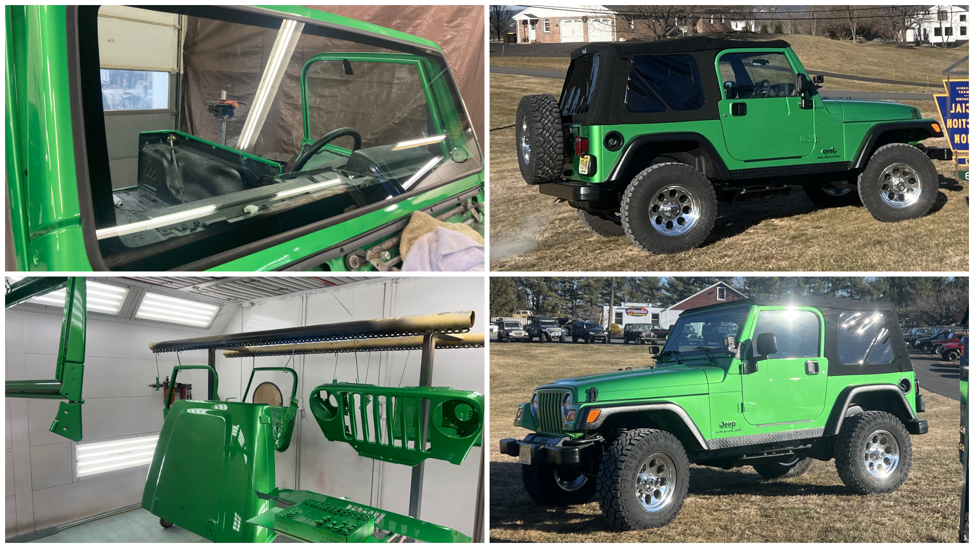 Jeep Wrangler TJ - Some metal and frame work. Interior floor was protexed.