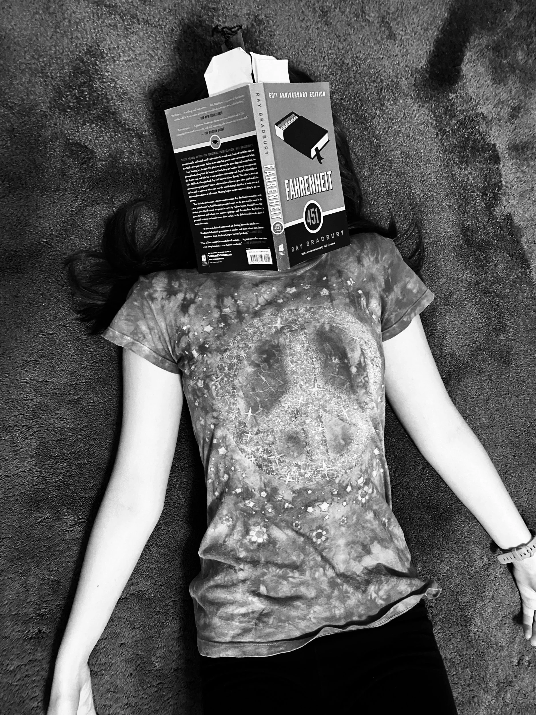 Danny Berner, "It's Due Tomorrow," 2021. My younger sister, an 8th grader this year, was tasked with reading the well-known novel Fahrenheit 451. She is no different than any kid her age as she has procrastinated on the assignment, leaving all of the