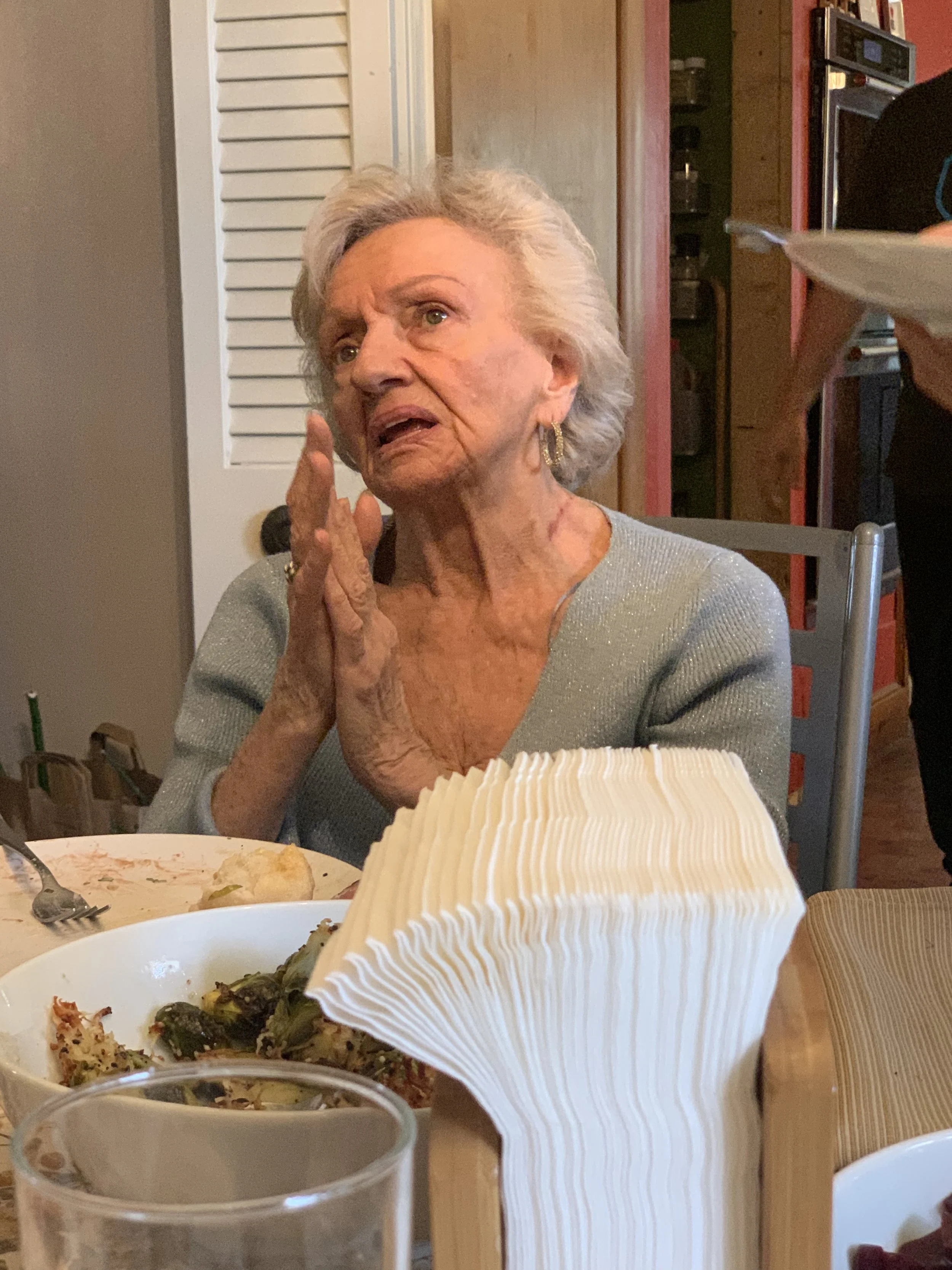 Brandon Adams, "Confusion," 2022.
My grandmother trying to remember her children’s names at a family dinner.