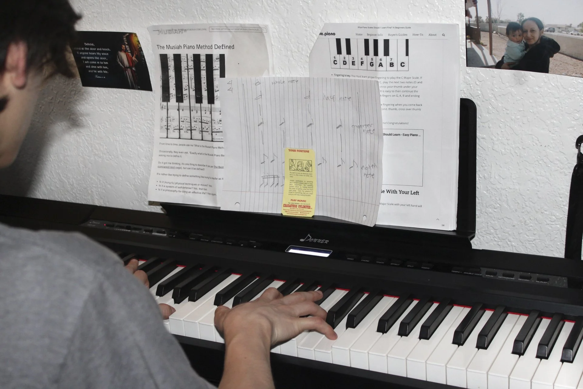 Christian Cabrera, "Passion," 2022.
My cousin Leo loves to play the piano, and sometimes he would rather play the piano than do his homework.