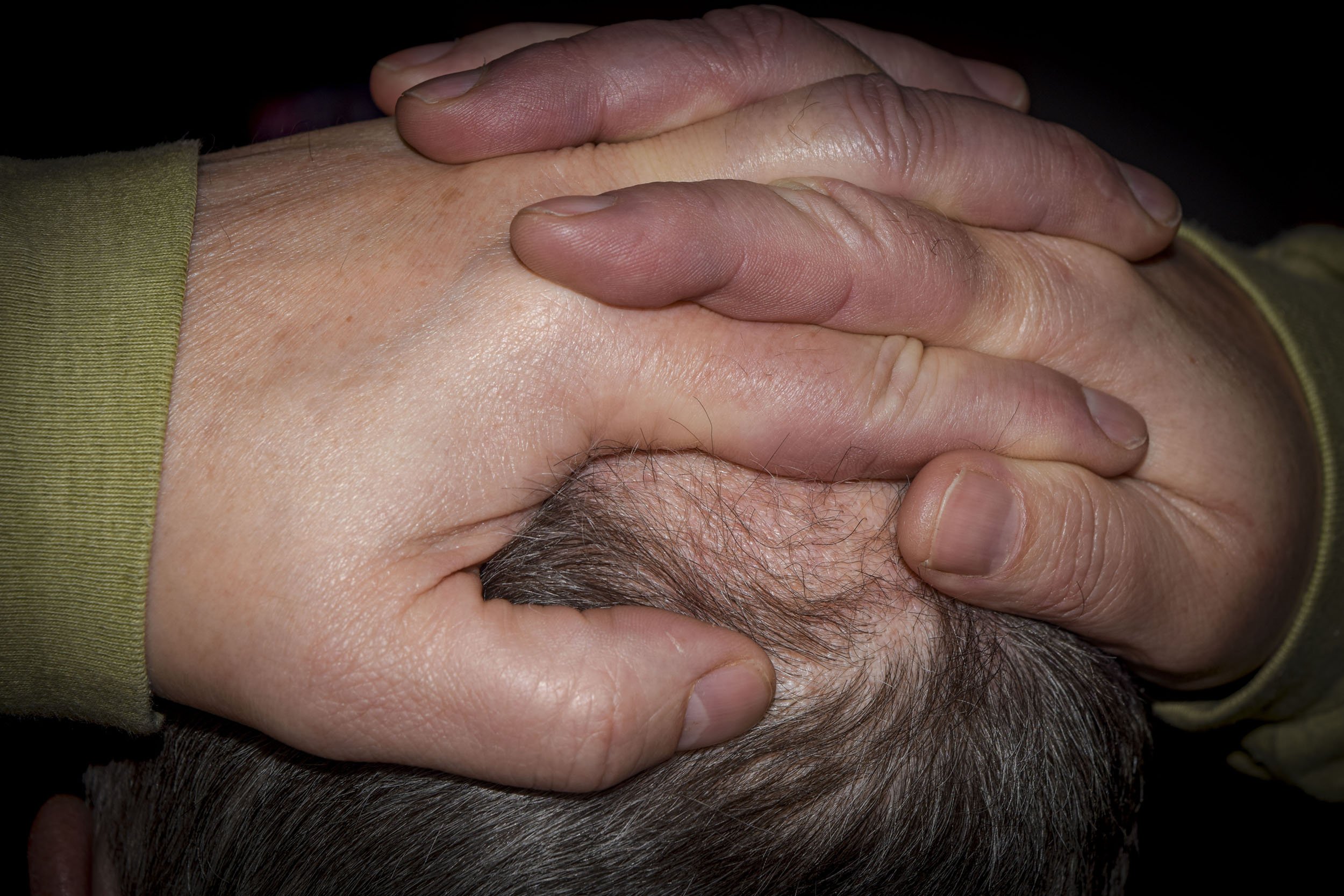 Heidi Deuel, "Working Hands," 2023. 
My dad has a career as a writer for companies, so his hands are constantly typing away. I don't know how he can persevere and work so hard every single day. He dreams of writing a mystery novel before he gets too