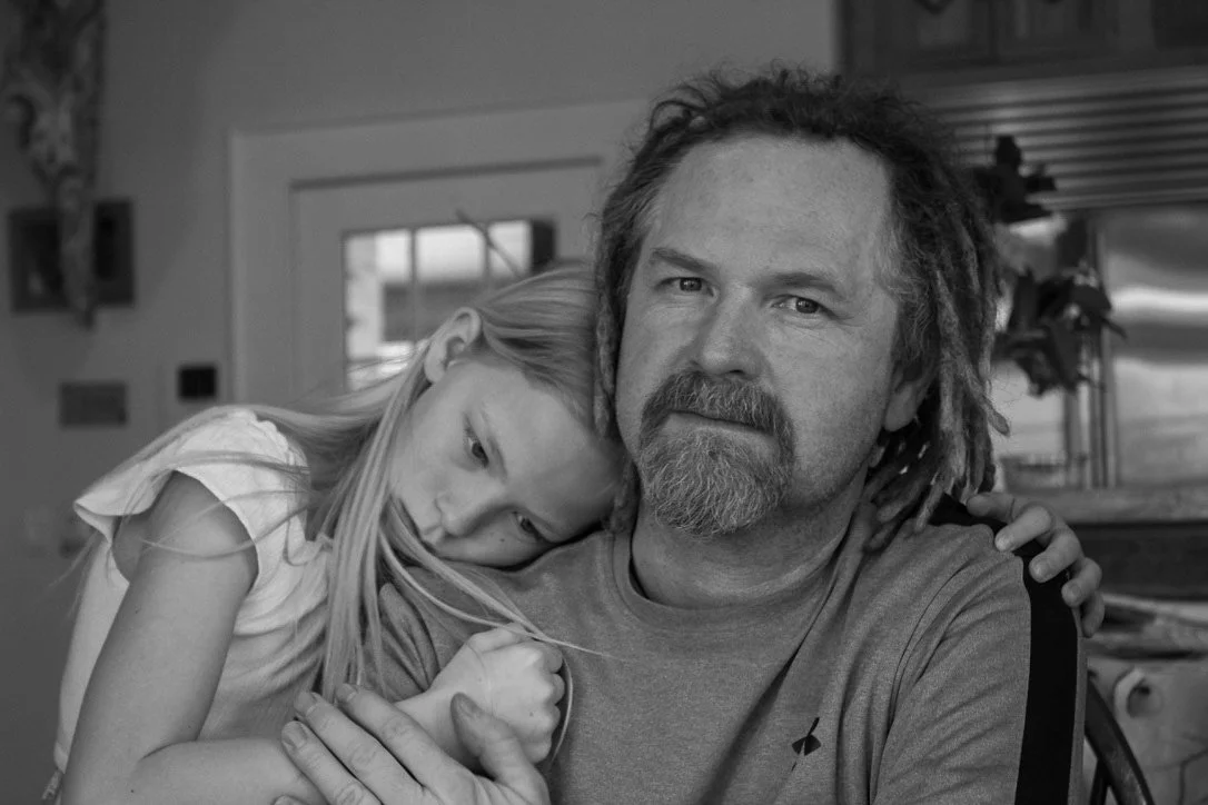 Phoebe Nicault, "Don't Go," 2020. "Being a father of five girls is a difficult job. It means splitting your time between everyone and still finding time for yourself. My dad is spending quality time with my youngest sister but still paying attention