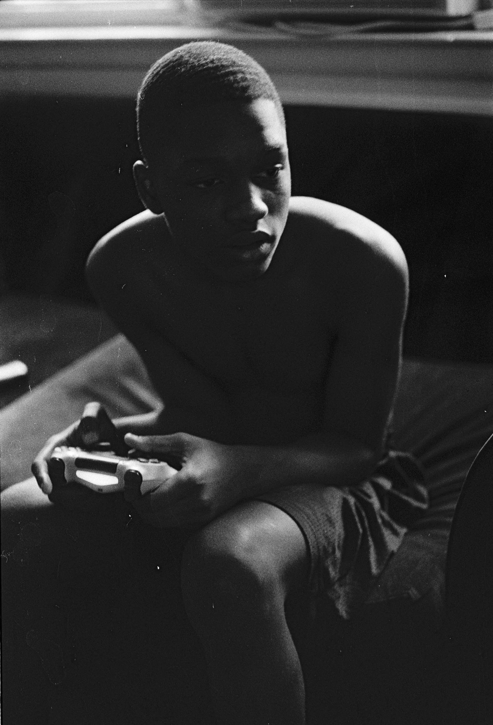 Genesis Harris, "In My Zone," 2018. "After an exhausting day at school, the best stress reliever is getting on the game for a few hours before calling it a night."
