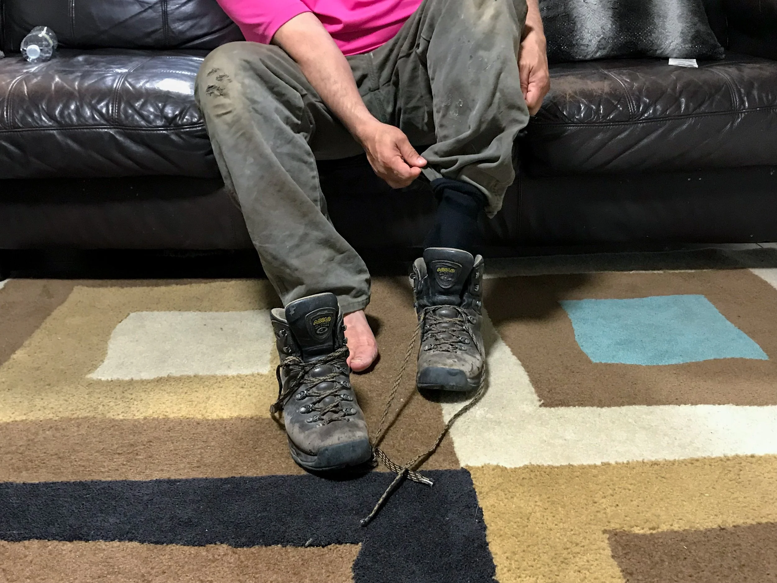 Luanna de Souza, "Untitled," 2018. "Every single day, my dad wakes up at the exact same time and gets dress in the same order - first his shirt, then his pants, then his shoes. At the end of the day, he always comes home with a smile, knowing that wh