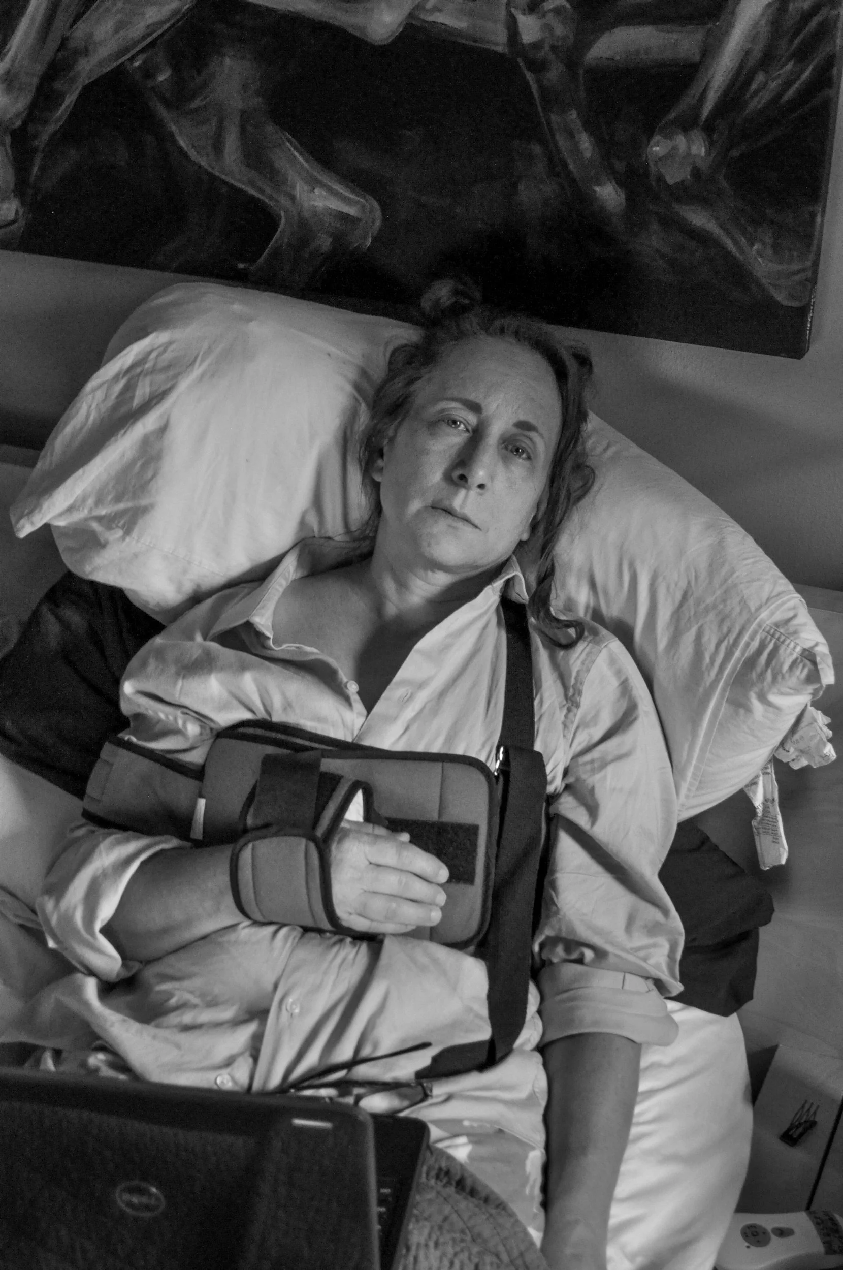 Connor Powley, "Untitled," 2018. "Me and my grandma wake up early in the morning during the week so she can read the newspaper to me. We both drink coffee and, while reading, she will tell me what she thinks is important in the paper."