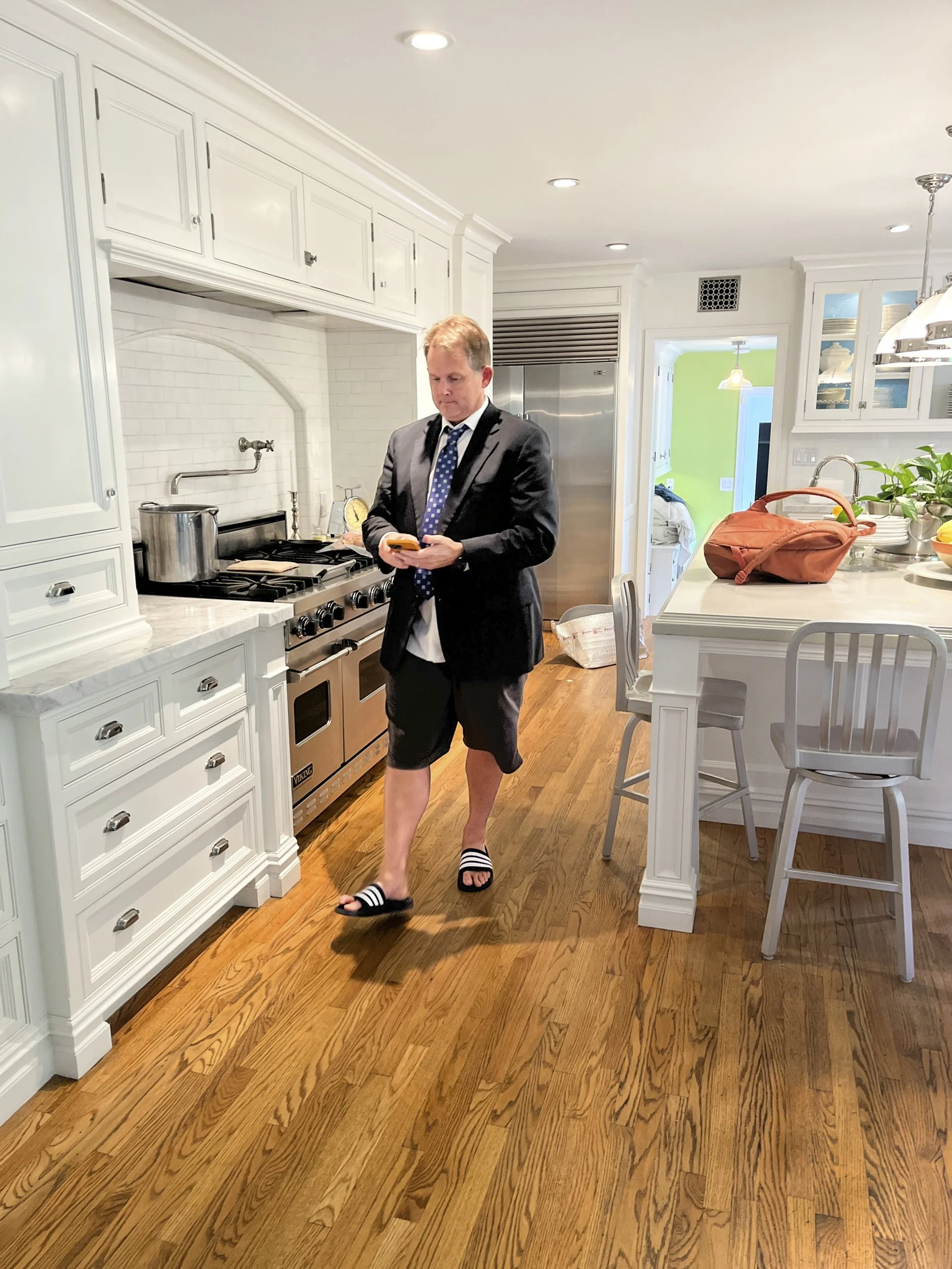 Lia Jones, "Zoom Court," 2022.
Everyone is surprised when they learn my amusing dad is a lawyer, but his face turns serious as soon as he enters his office.