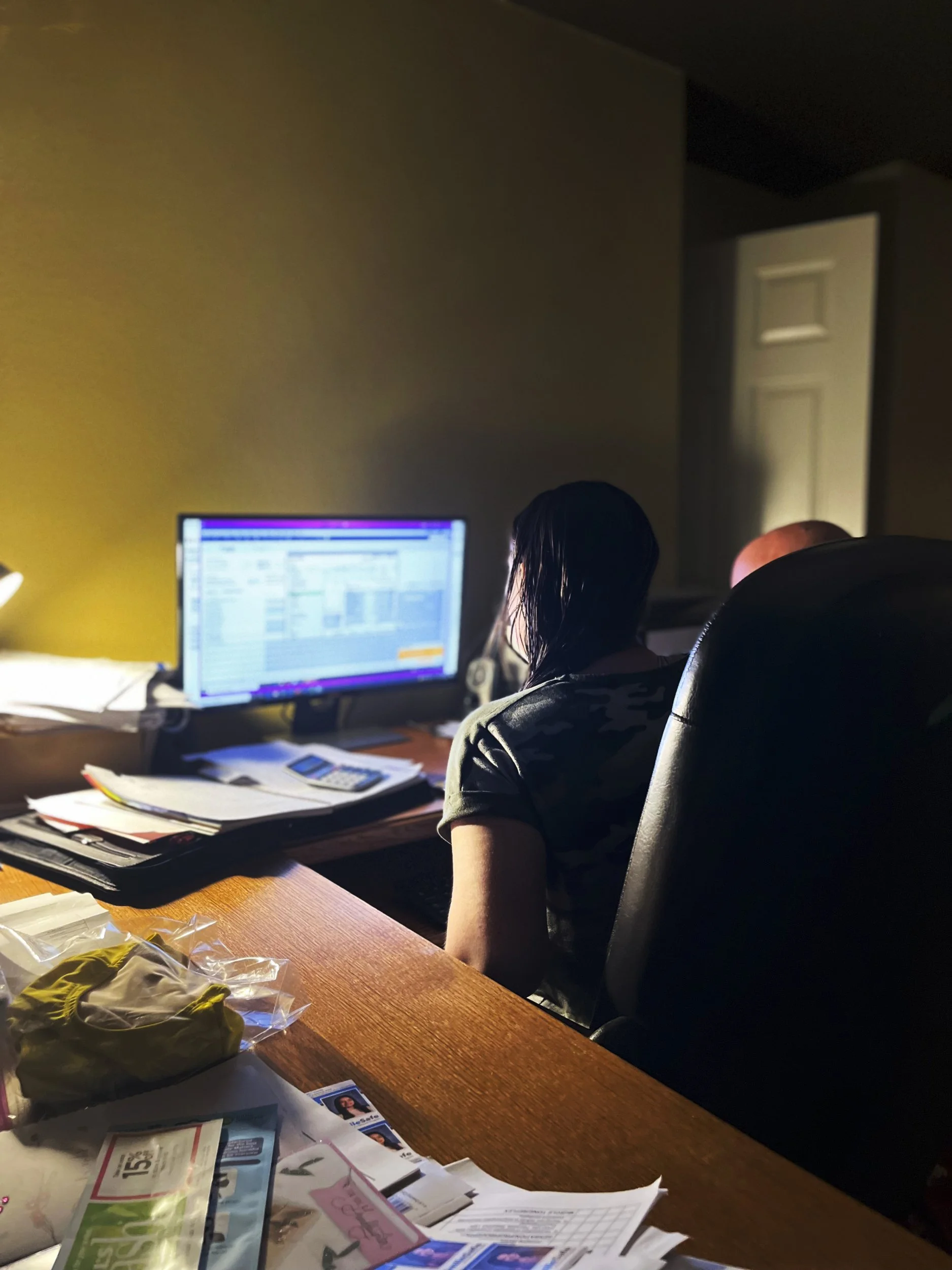 Bryson Krajewski, "Family and Work," 2022.
My Dad and Mom work together while on the computer.