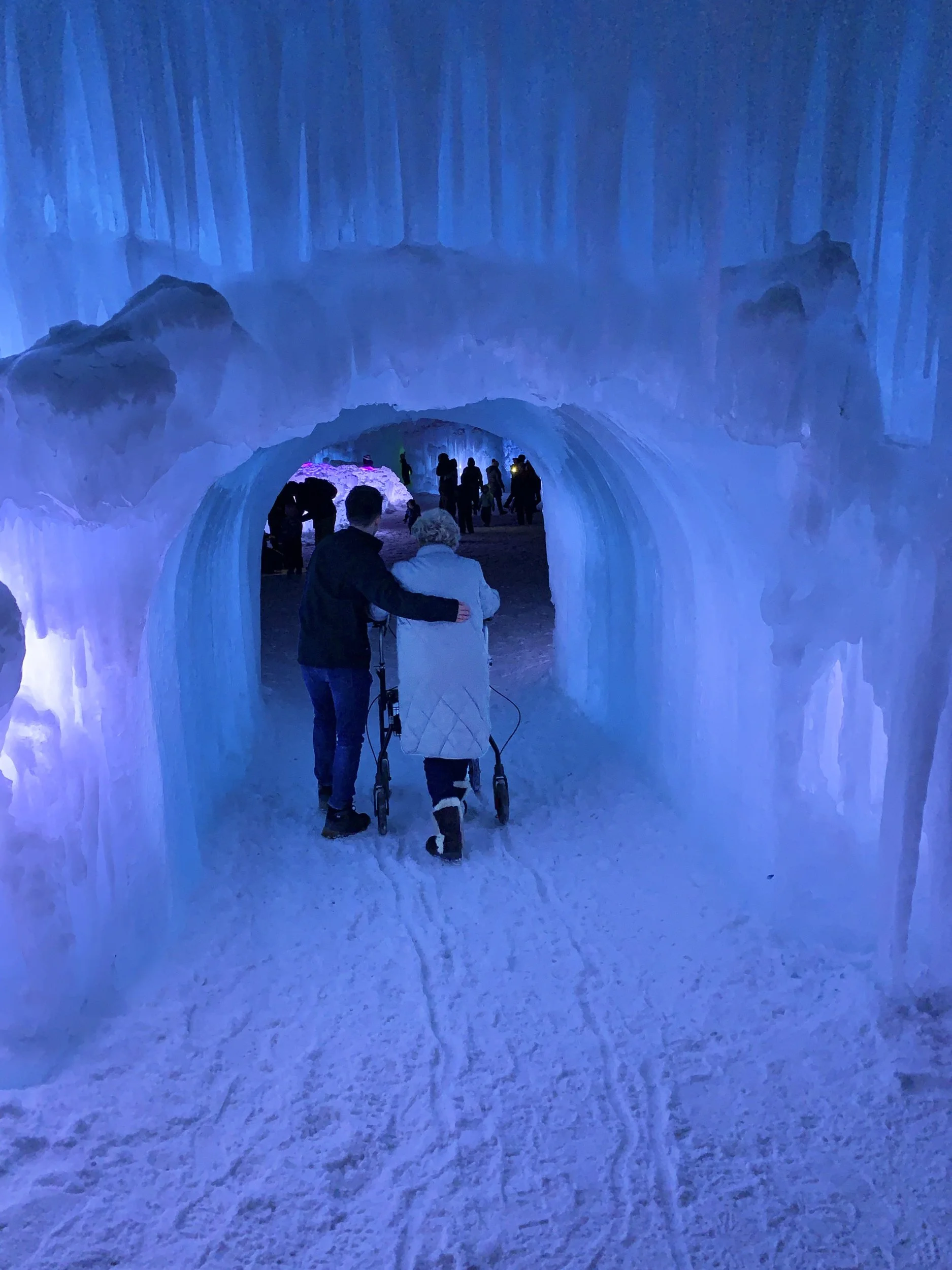 Brandon Adams, "Heading Out," 2022.
As my grandmother’s memory and functions continue to deteriorate—we are all next to her supporting her through this.